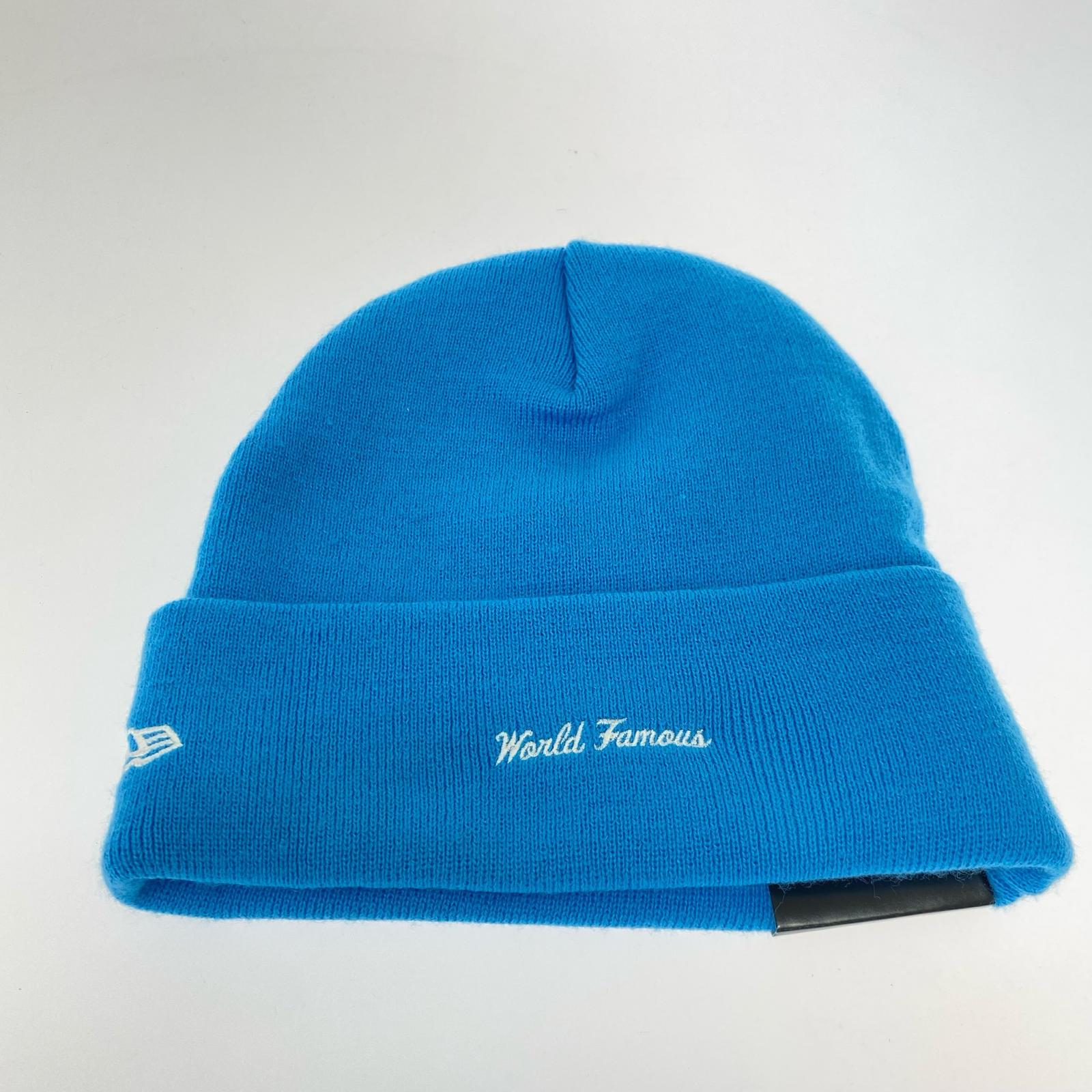 ニットキャップ 25FW NEW ERA BOX LOGO BEANIE ブルー