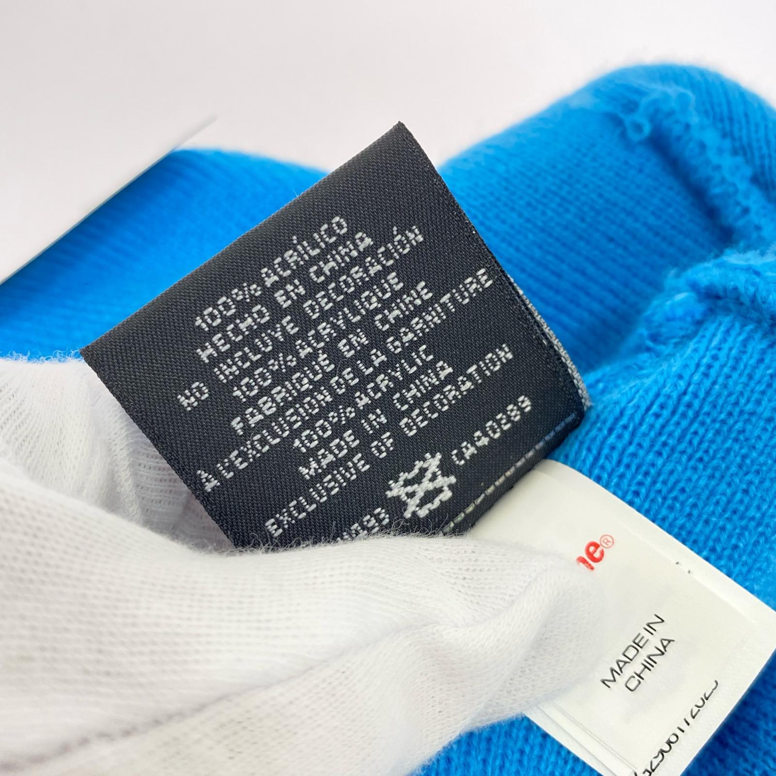 ニットキャップ 25FW NEW ERA BOX LOGO BEANIE ブルー