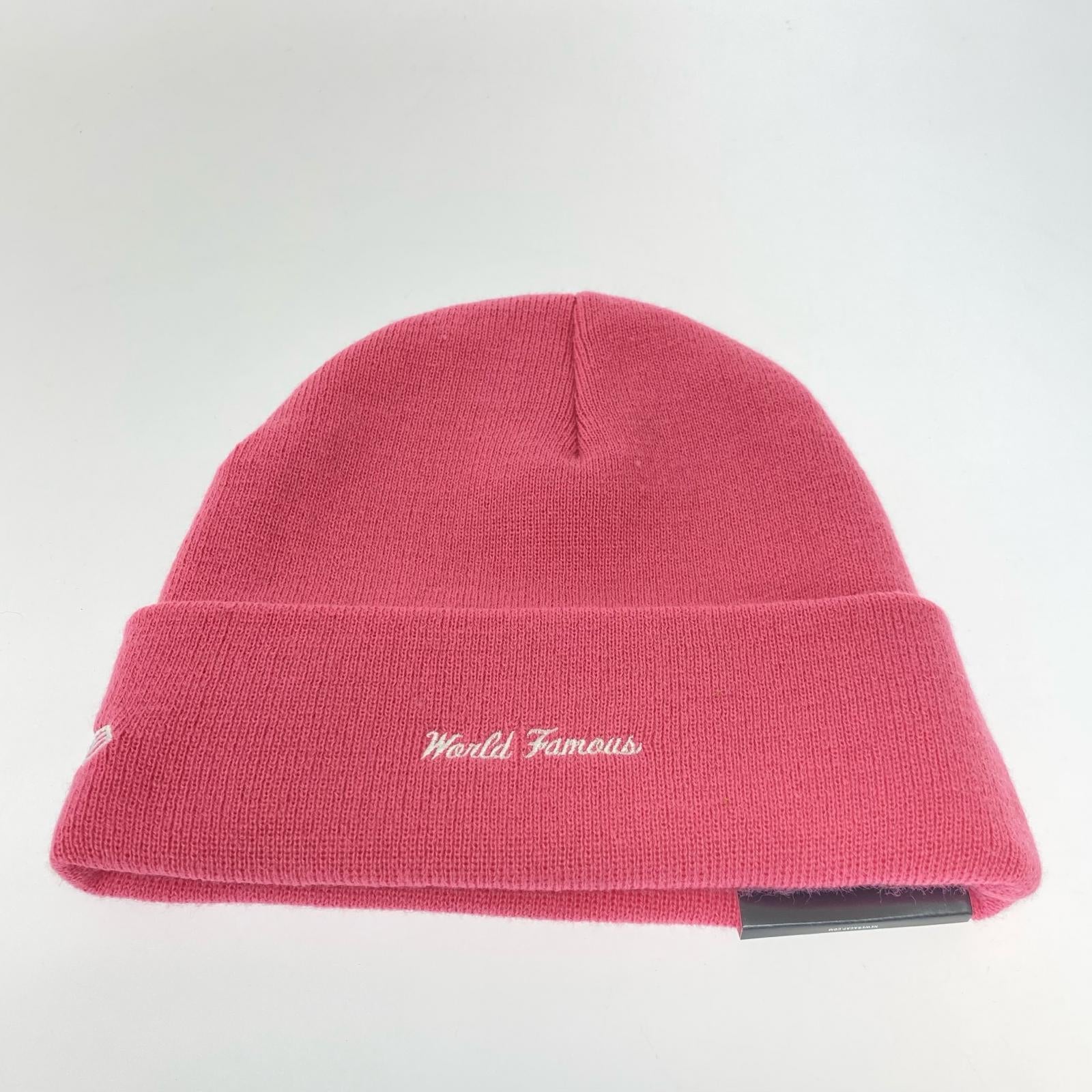 ニットキャップ 25FW NEW ERA BOX LOGO BEANIE ピンク