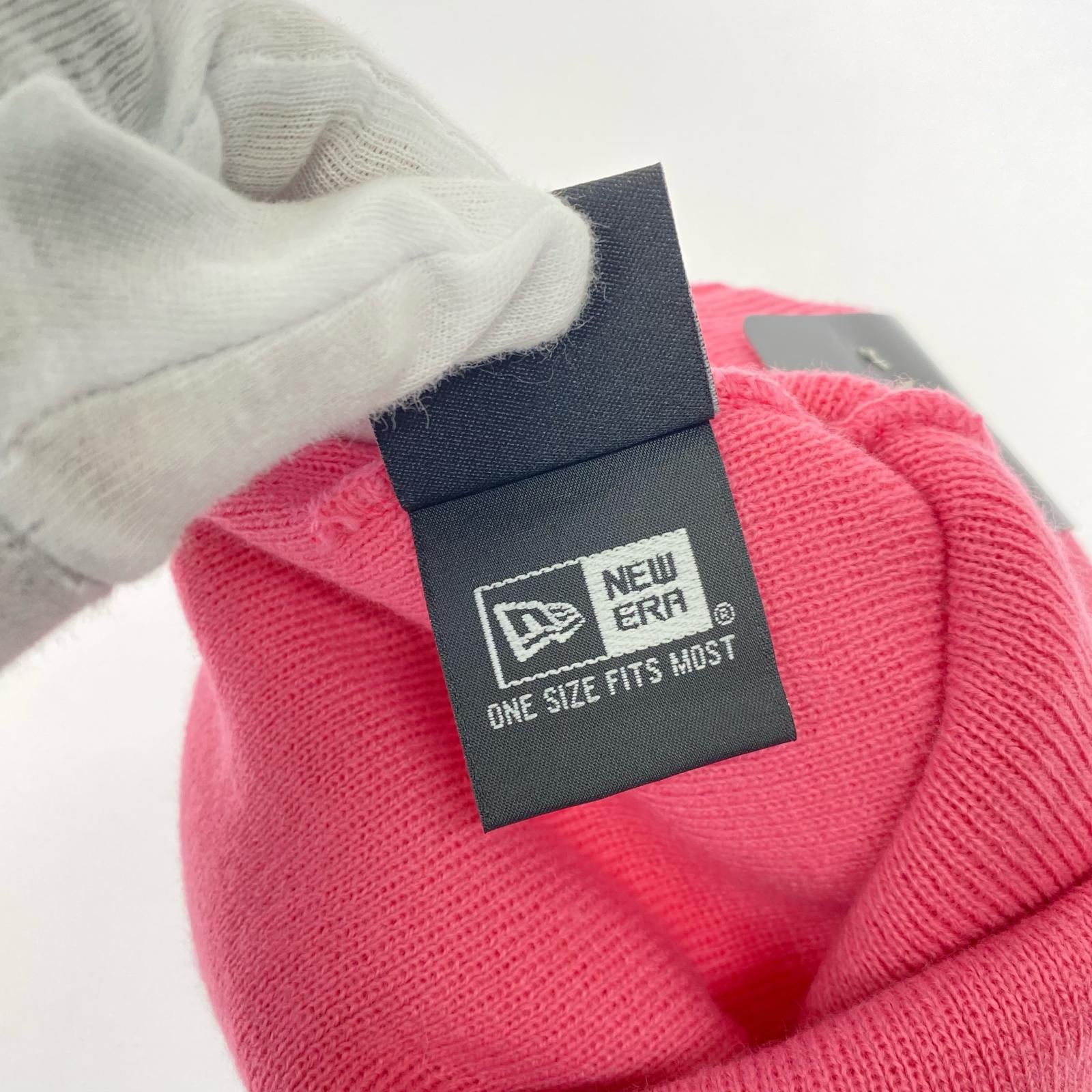 ニットキャップ 25FW NEW ERA BOX LOGO BEANIE ピンク