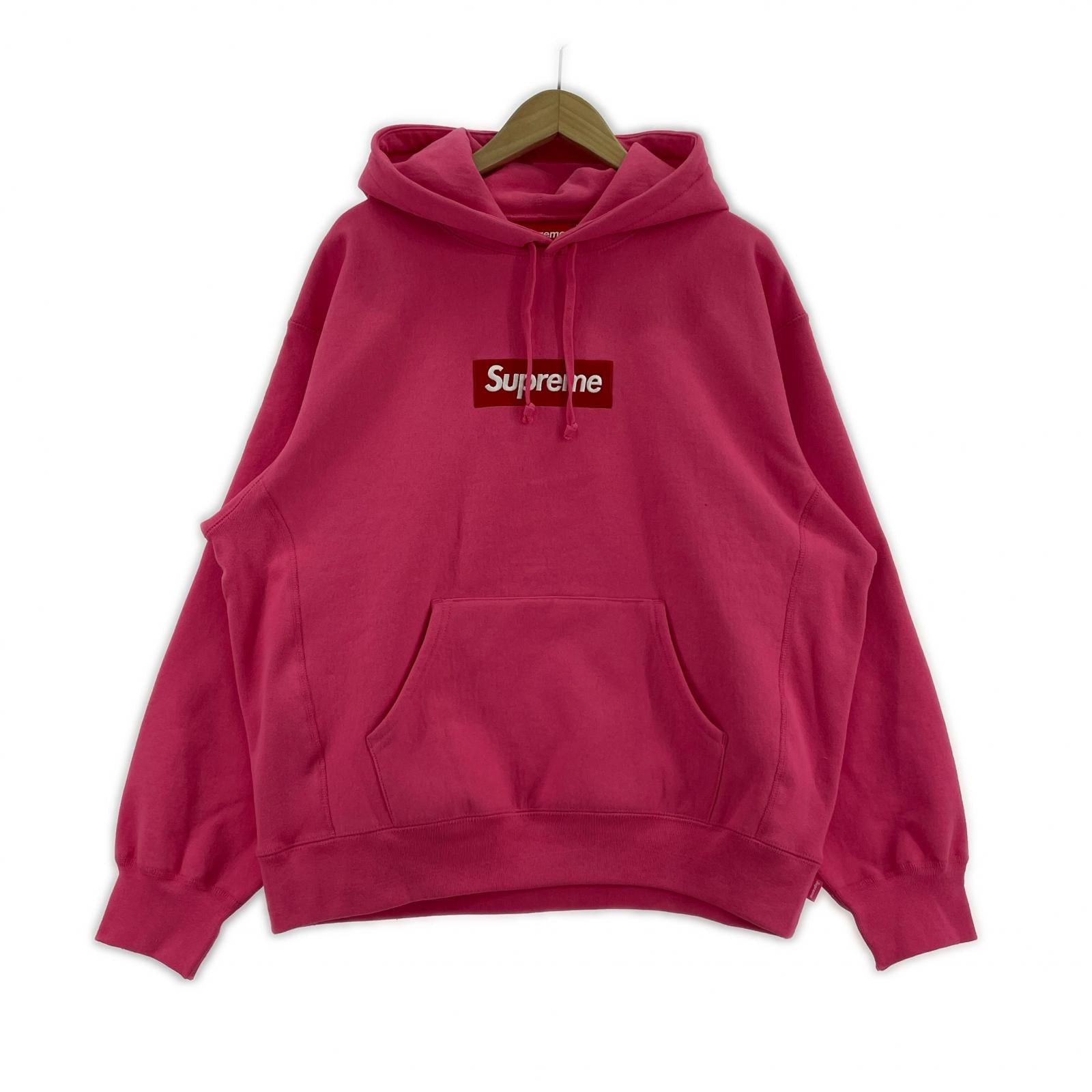 パーカー BOX LOGO HOODED SWEATSHIRT MAGENTA (M) M ピンク