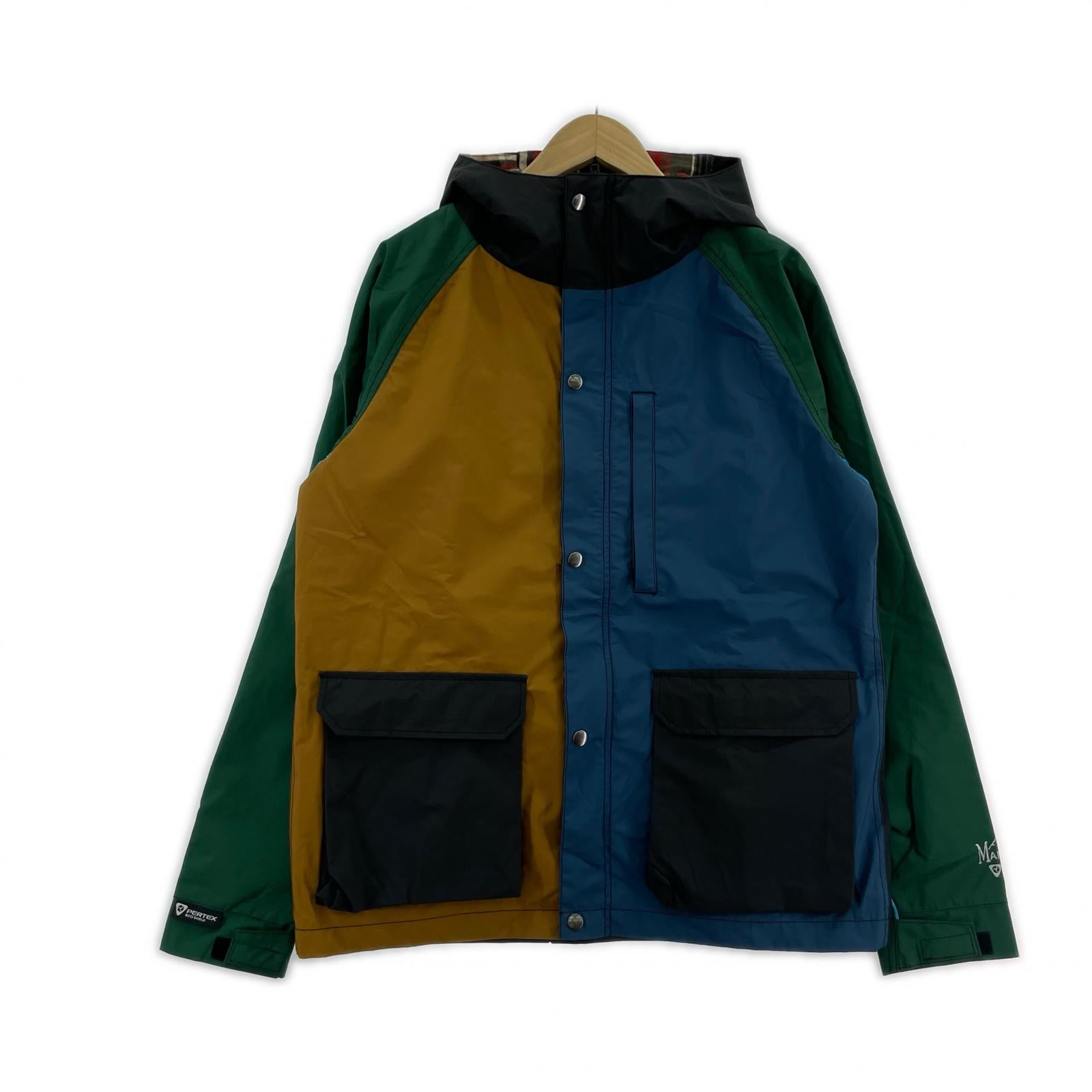 ジャケット ナイロン マウンテンパーカー クレイジーカラー L L マルチカラー