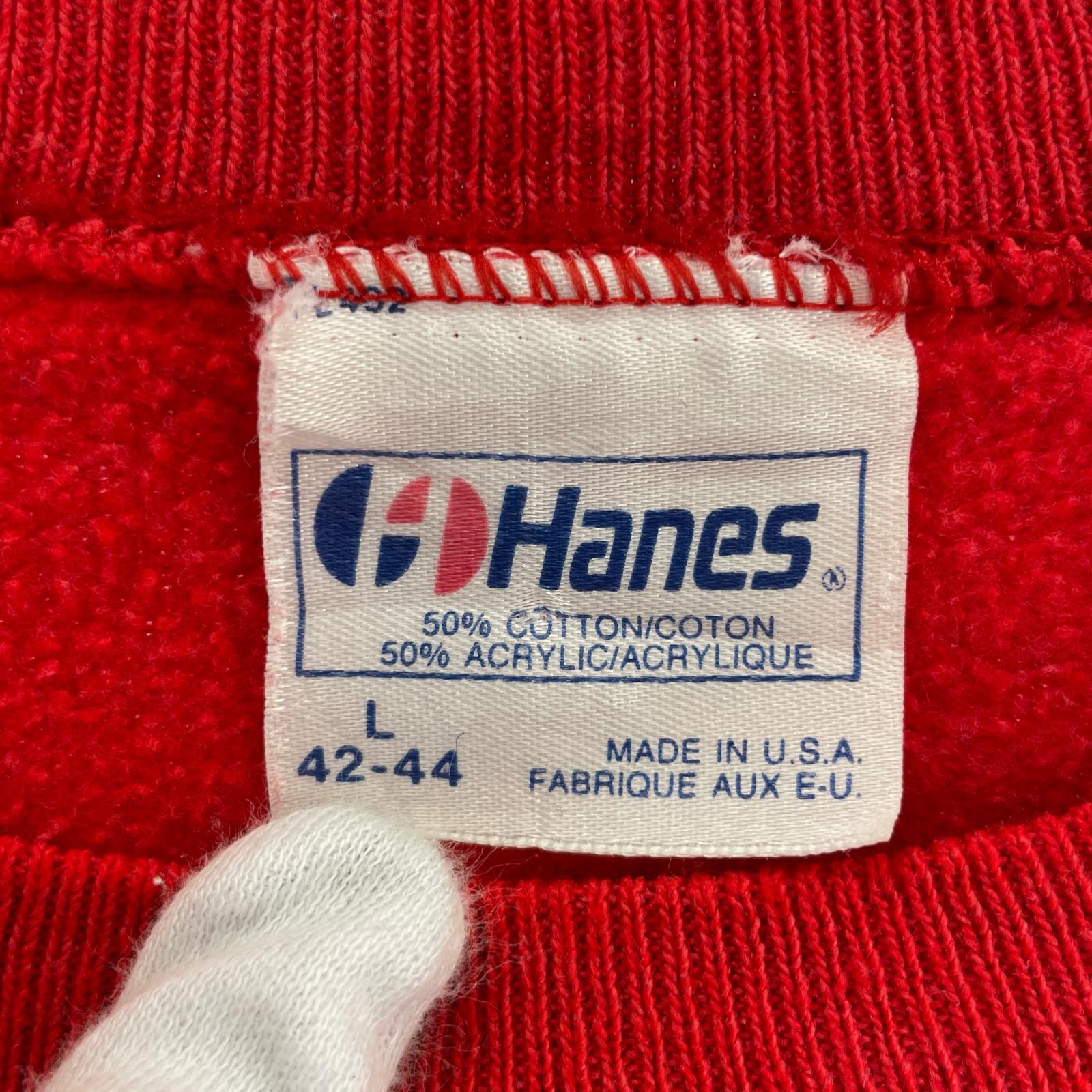 スウェット 90s HANES スウェット レッド ブルズ L レッド