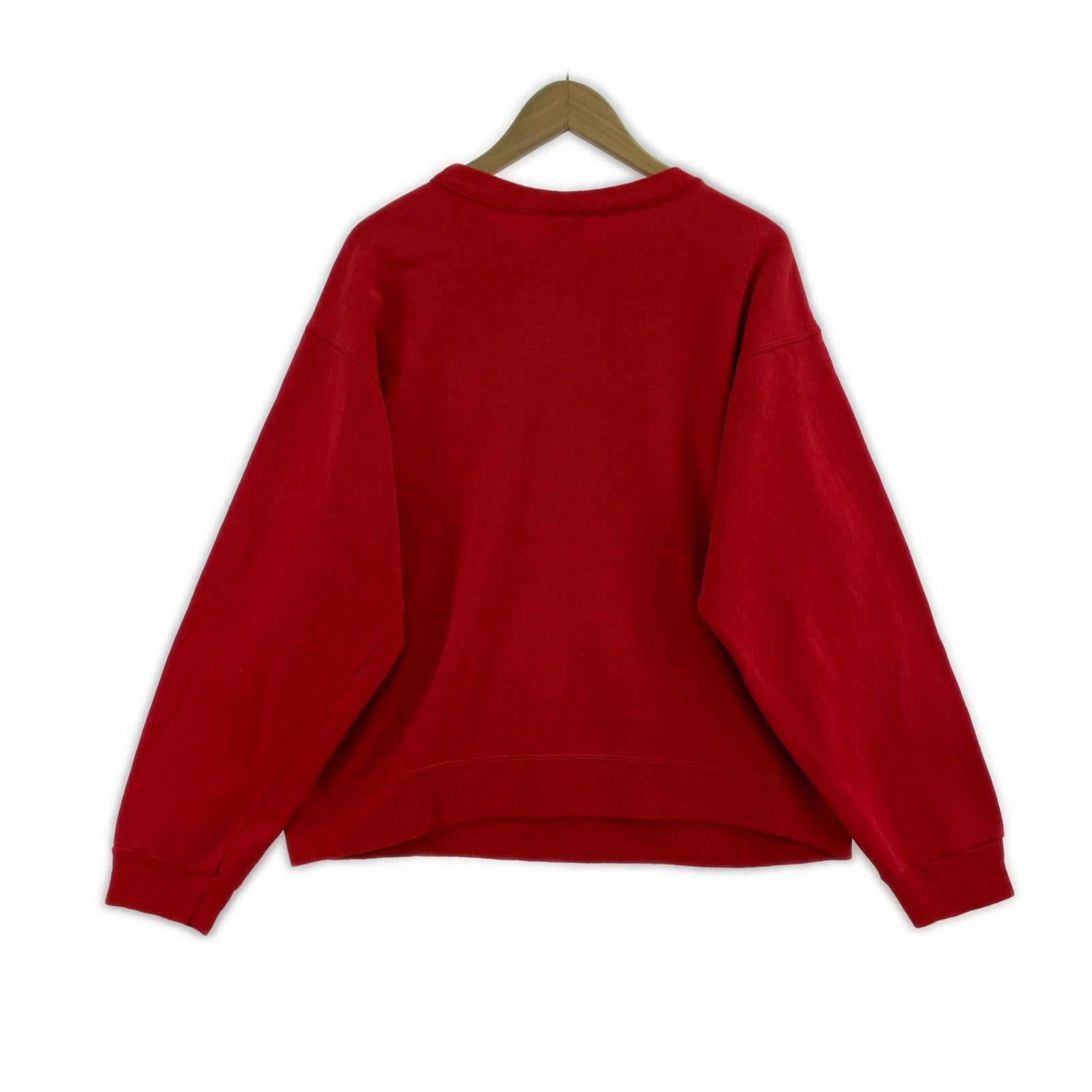 スウェット 90s HANES スウェット レッド ブルズ L レッド
