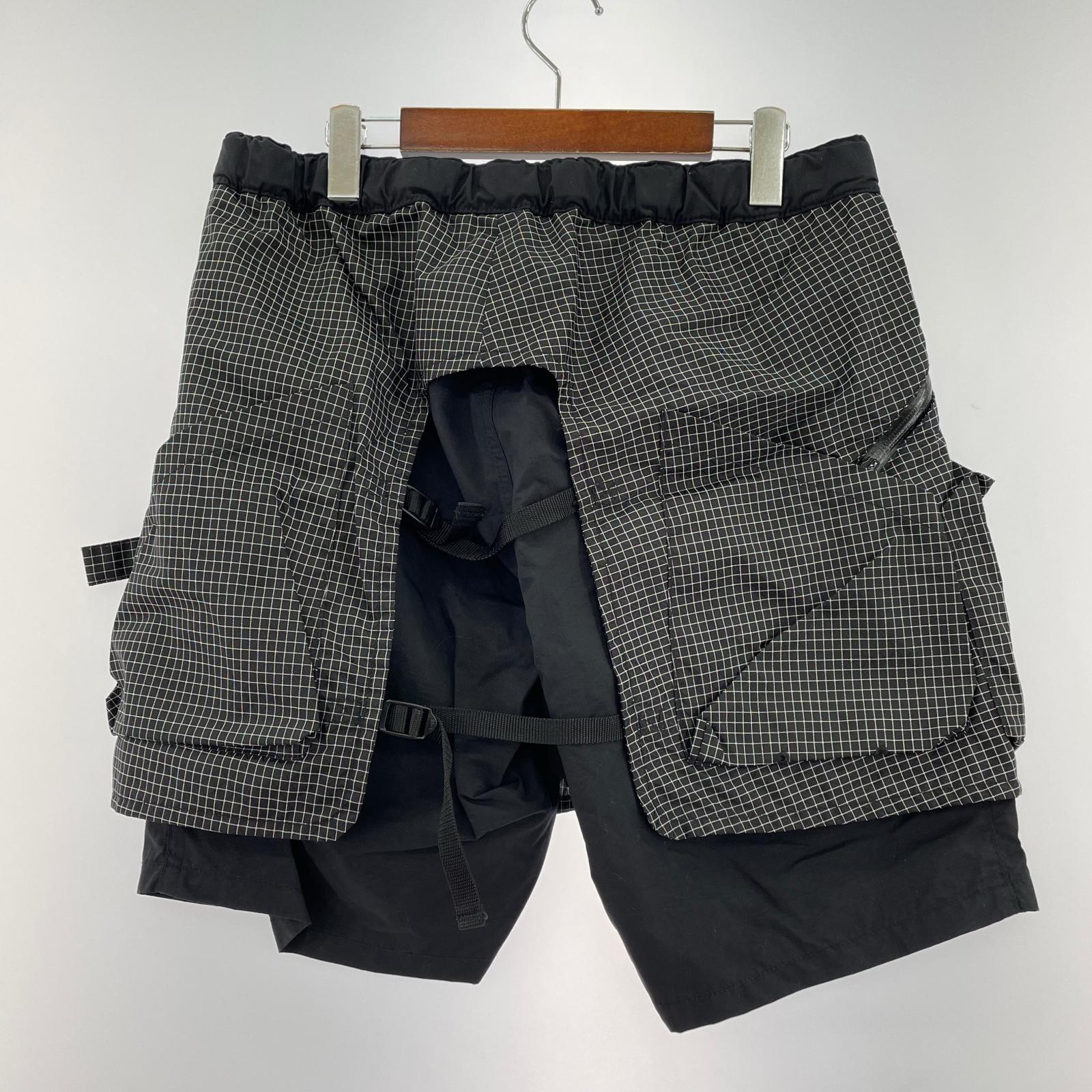 ショートパンツ COMFY チェック(L) L ブラック