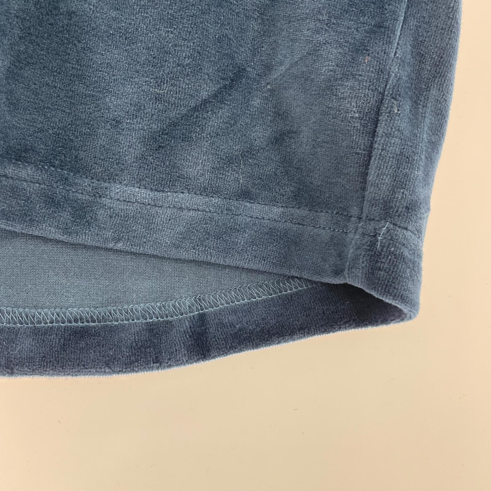 半袖Tシャツ STRAIGHT UP VELOUR T-SHIR ネイビー L