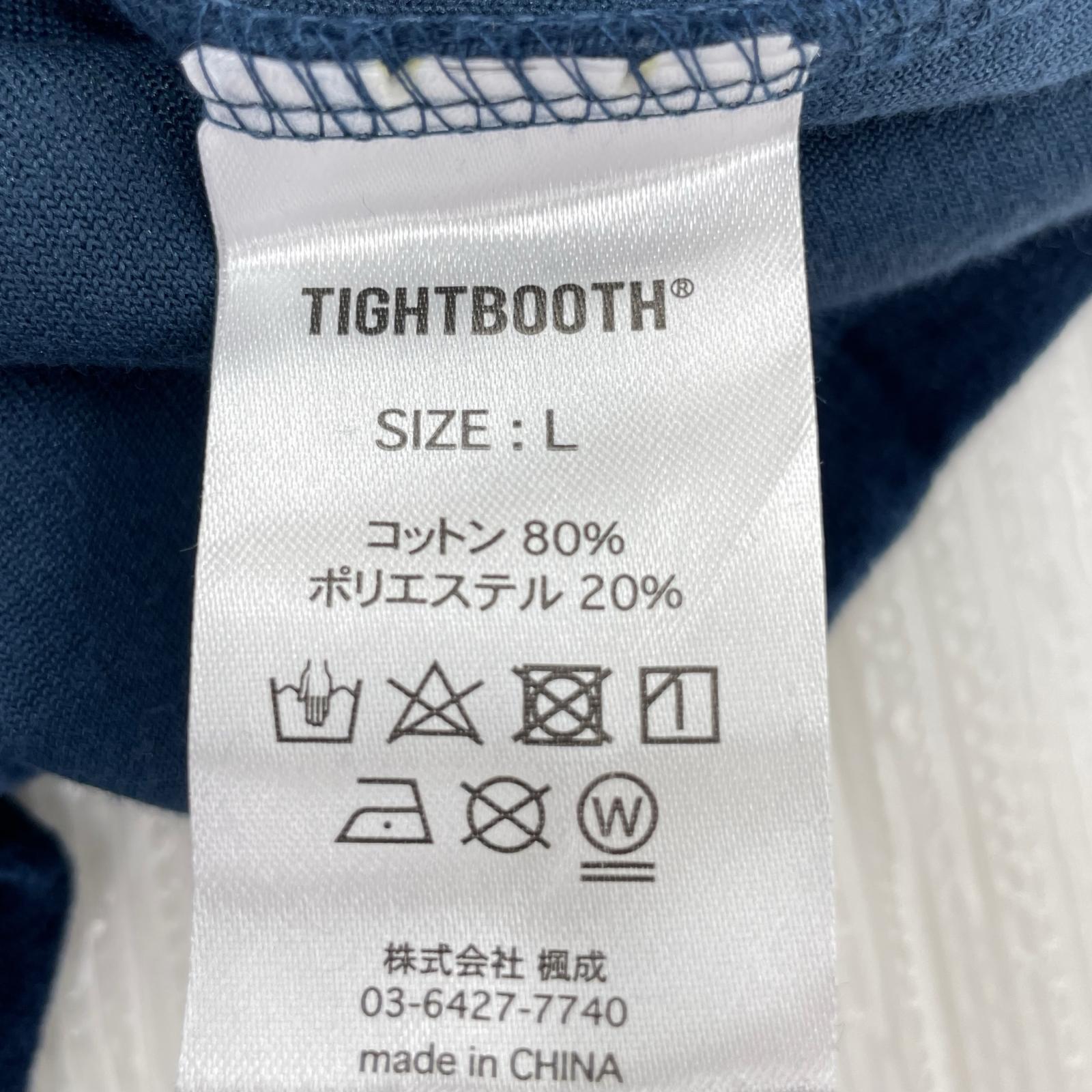 半袖Tシャツ STRAIGHT UP VELOUR T-SHIR ネイビー L