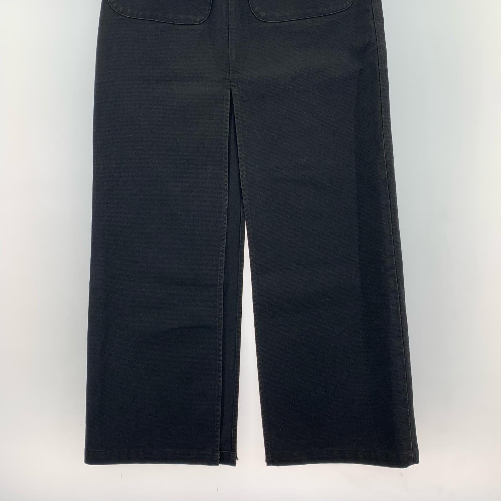 ロングスカート MAISON MARGIELA ⑥ ここのえ期 オーバースリット ブラックデニムスカート 40 黒 40 ブラック