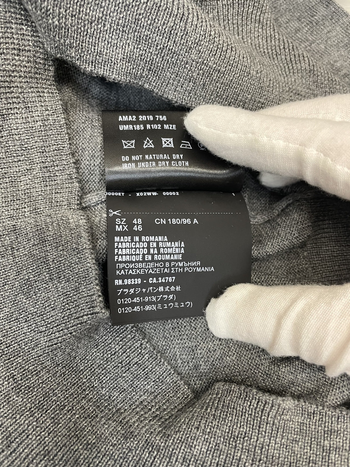 PRADA 2019 タートルネックニット 48 グレー