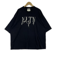 半袖Tシャツ VALENTINO×doublet コラボ フリンジロゴTee XL 黒 ブラック