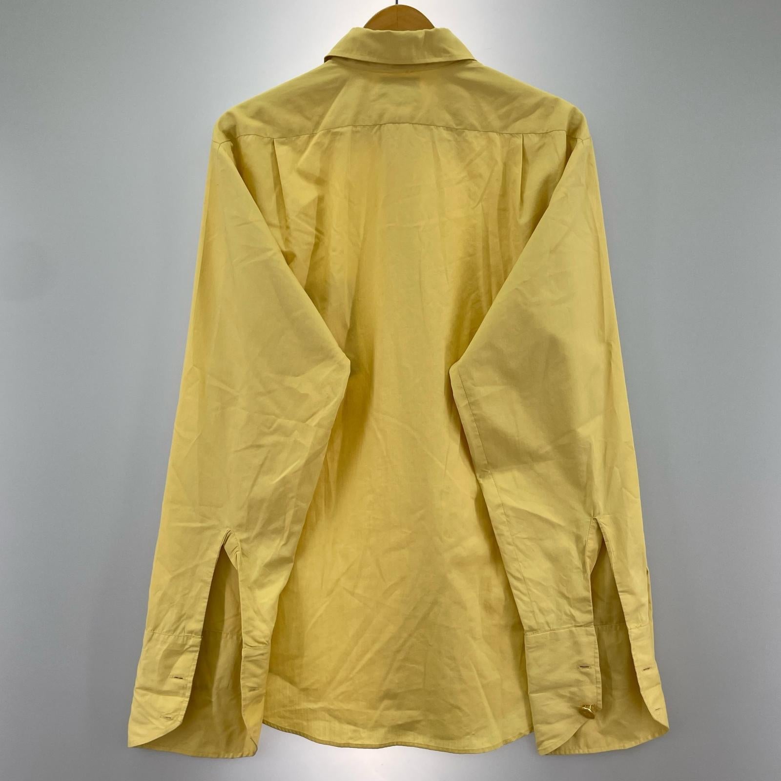長袖シャツ OLD VINTAGE オープンカラーシャツ イエロー イエロー