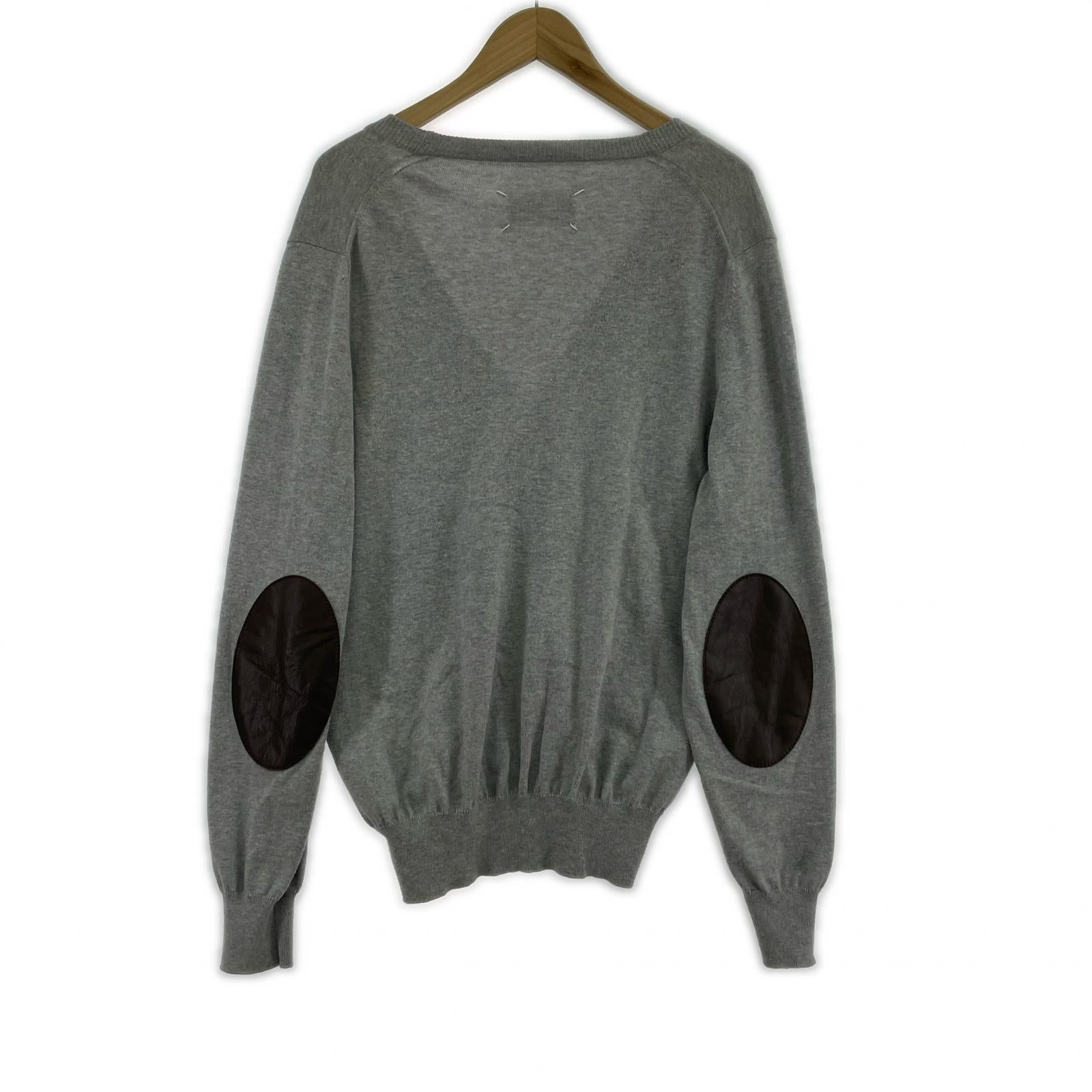 カーディガン エルボーパッチ グレー M グレー