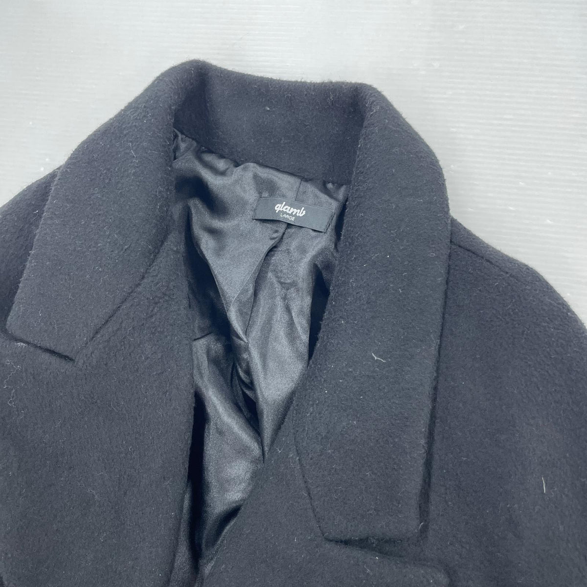ジャケット Tabbed Chester Coat L BLK L ブラック