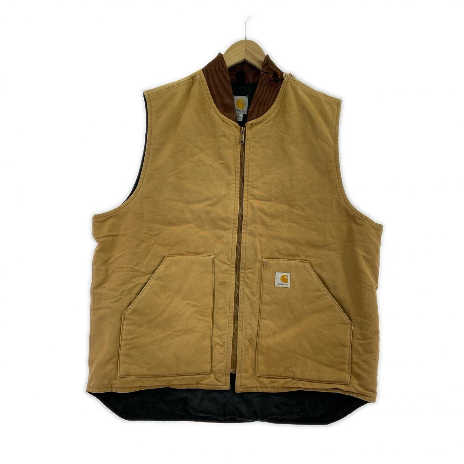 ジャケット ダックベスト BEG XL ブラウン
