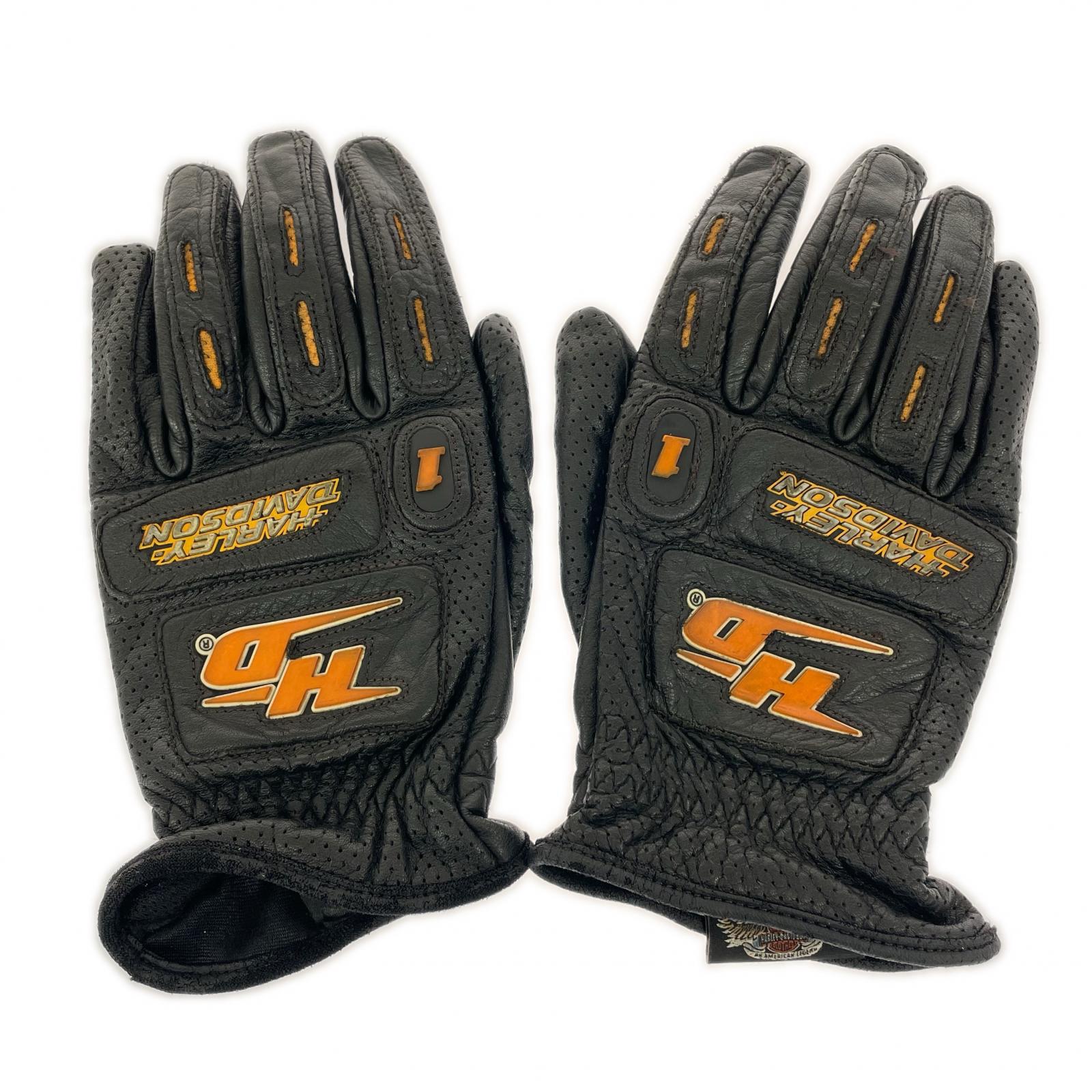 その他アクセサリー Harley-Davidson レザーレーシンググローブ 黒 ブラック