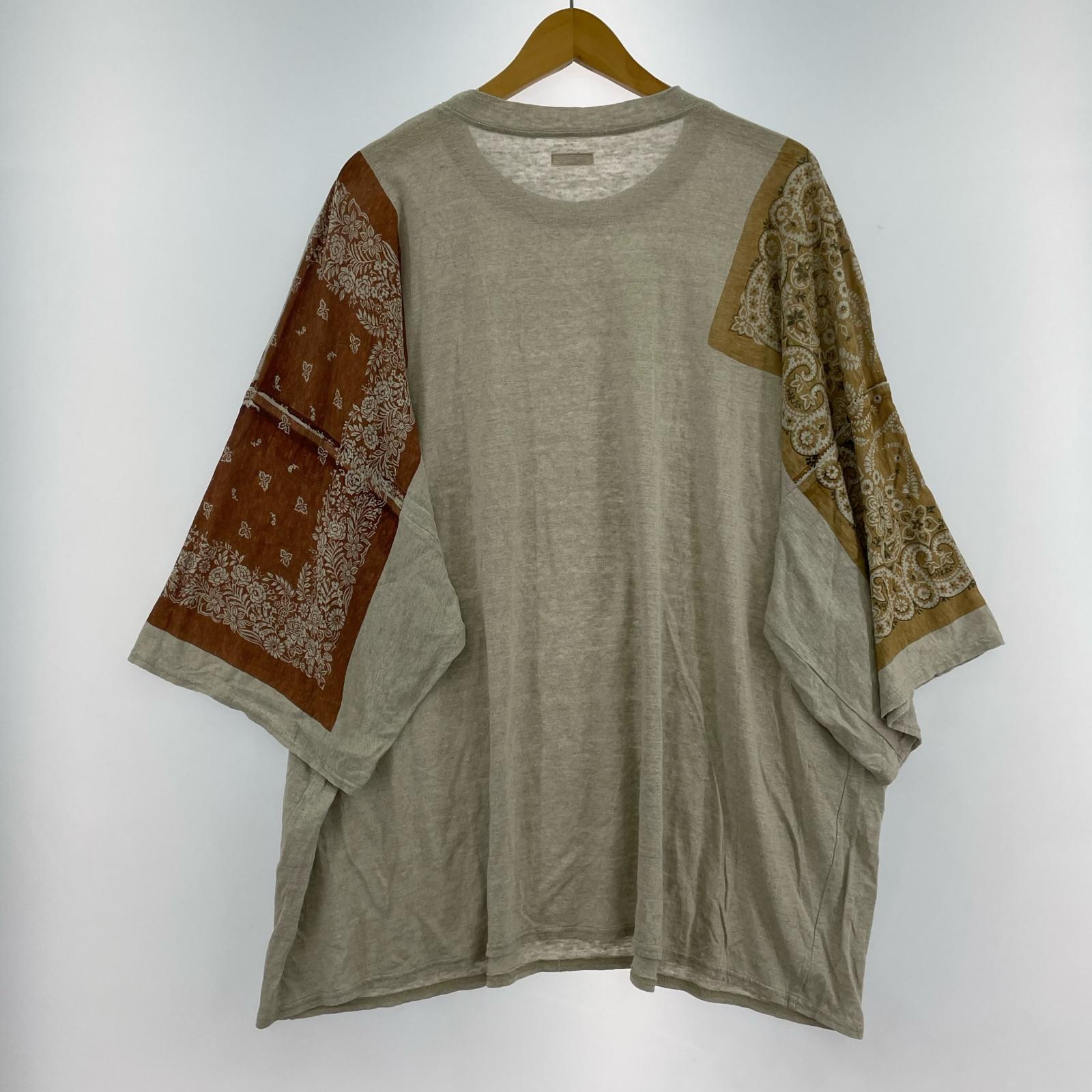 半袖Tシャツ Linen Tenjiku Bandana HUGE-T 1 1