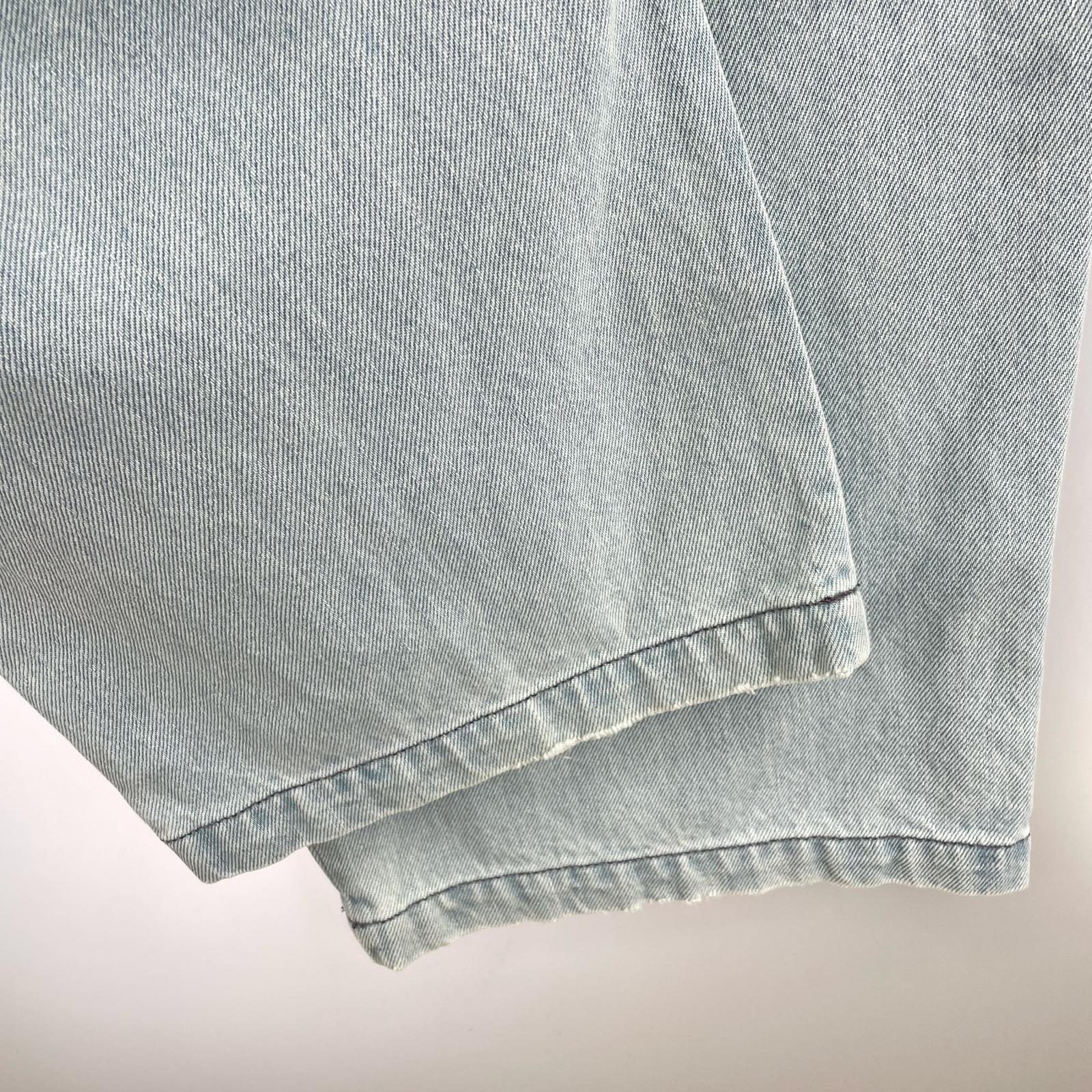 デニムパンツ FARAH 1タックバギーデニムパンツ 32 ブルー