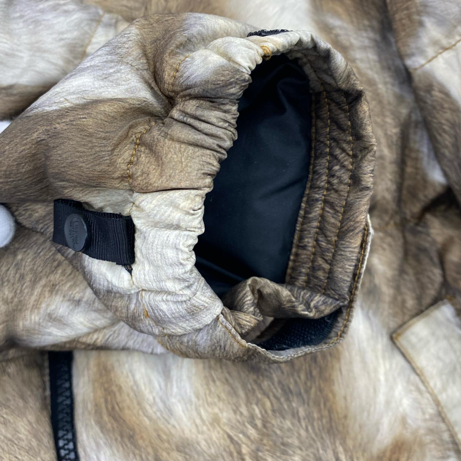 ダウンジャケット ×Supreme 13AW FUR PRINT NUPTSE JACKET S S