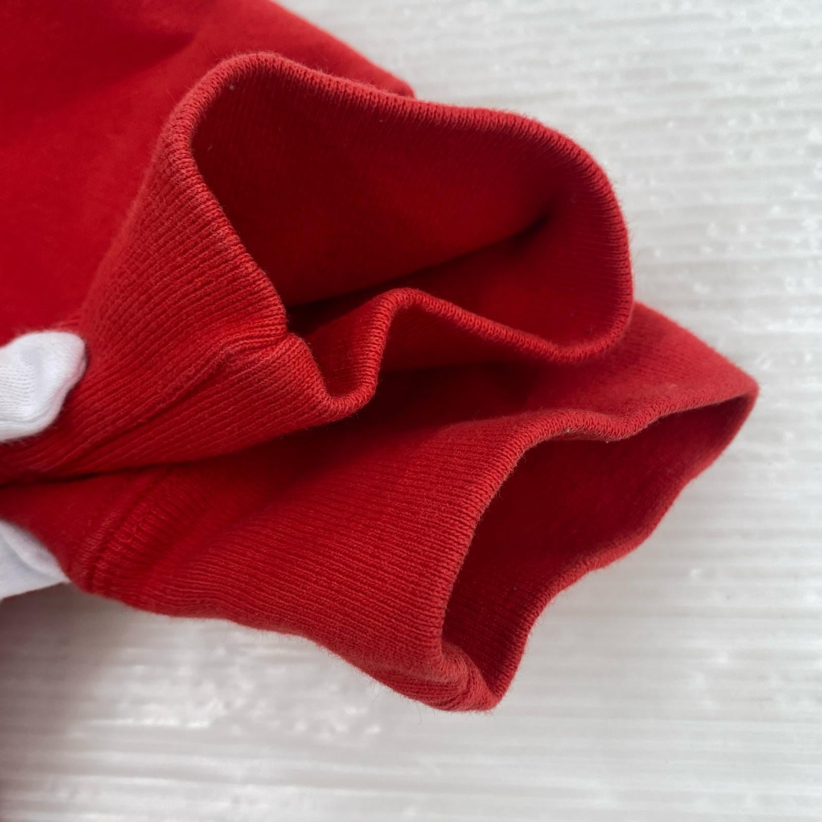 スウェット 18ss small box logo contrast crewneck M レッド
