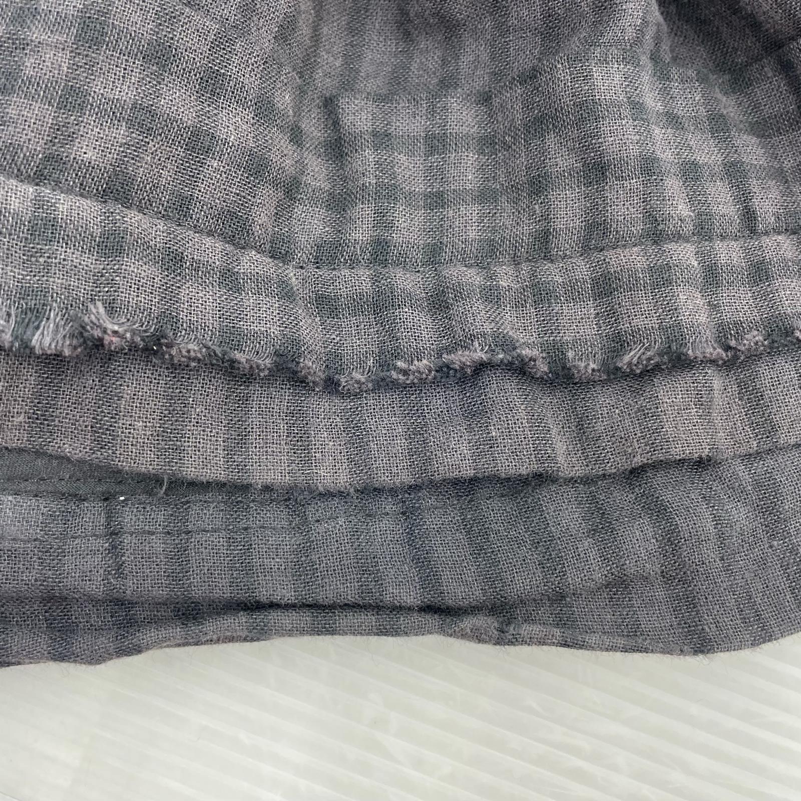 パンツ alexander manamis 25ss CHECK PATNS ブラック