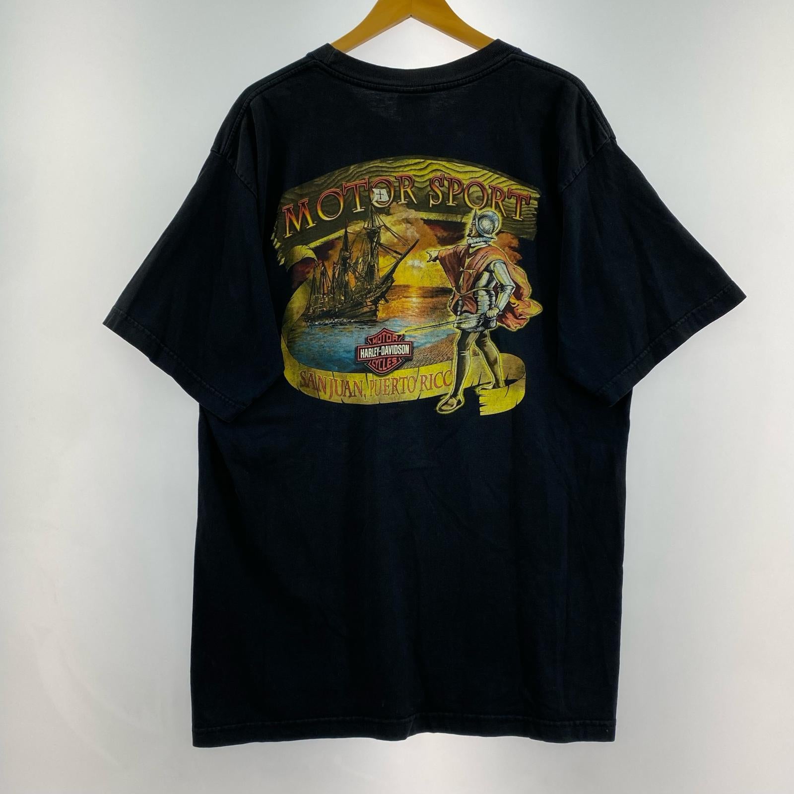 半袖Tシャツ 00s USA製 パイレーツスカルTee 黒 ブラック