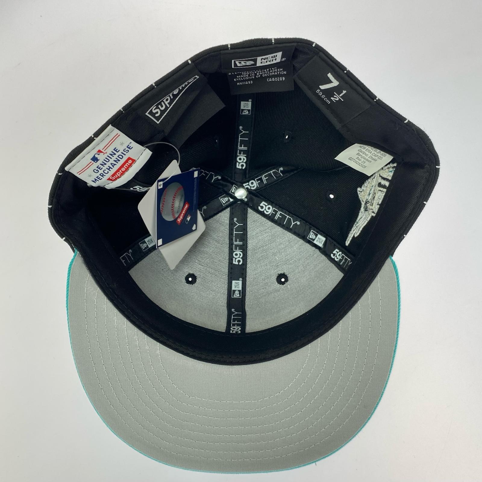 キャップ MLB TEAMS BOX LOGO NEW ERA STRIPE ブラック