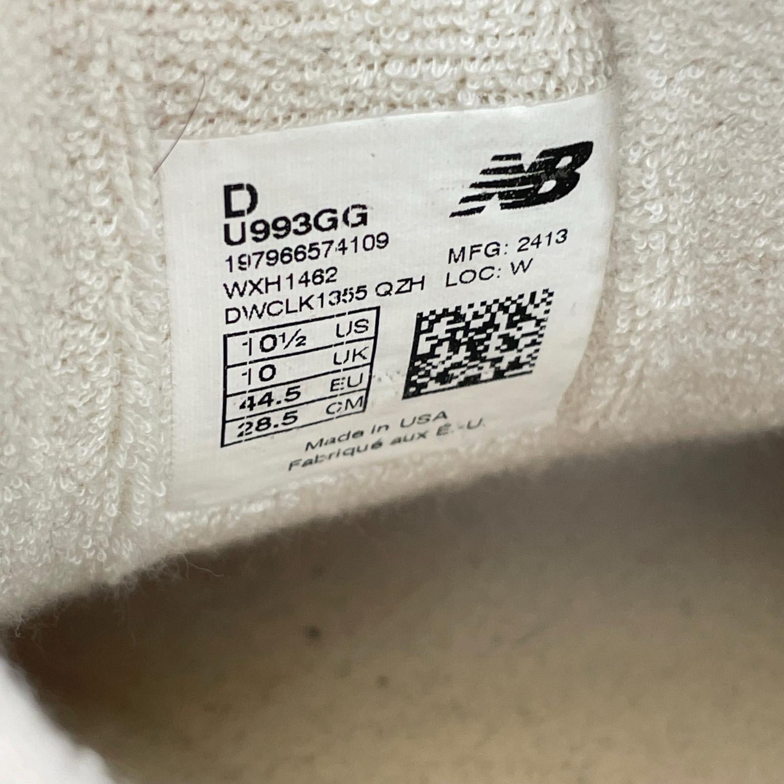 スニーカー 993 USA製 28.5㎝ 28.5cm (US10 1/2 UK10 EU47) グレー