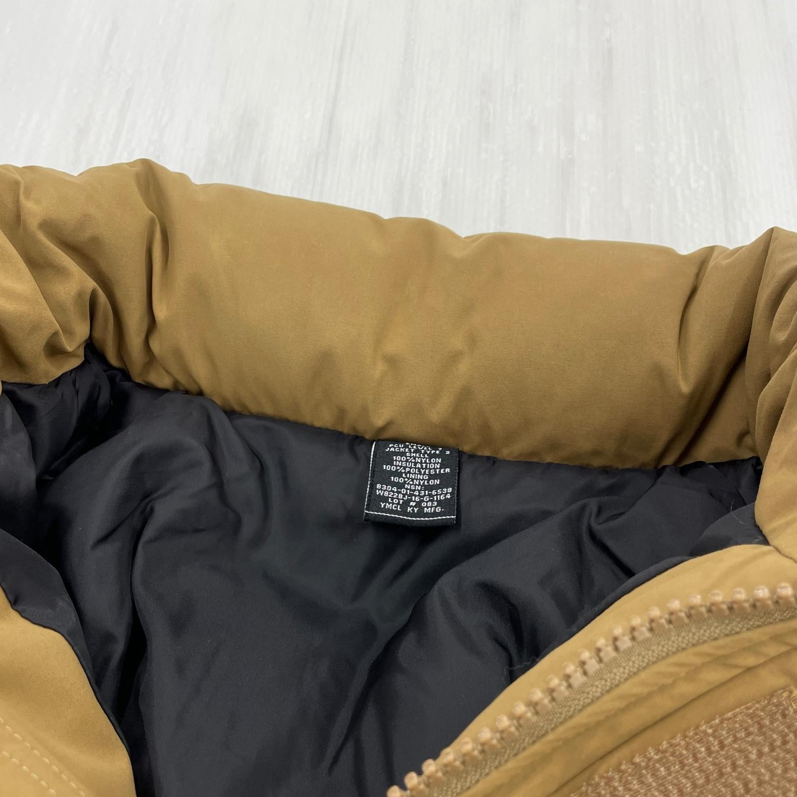 ダウンジャケット YMCLKY PCU LEVEL7 JACKET TYPE2 S S ブラウン