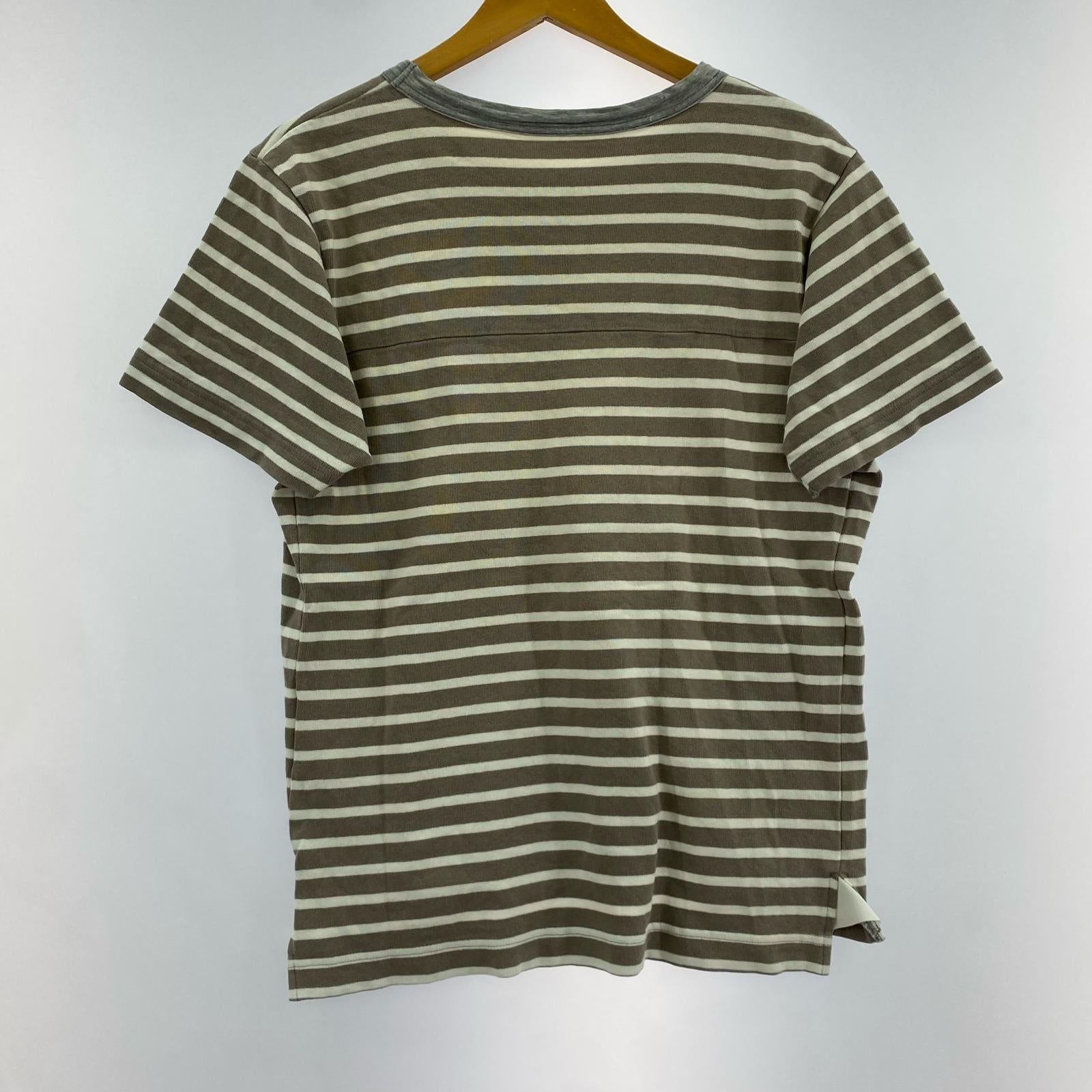 半袖Tシャツ ボーダー ベージュ