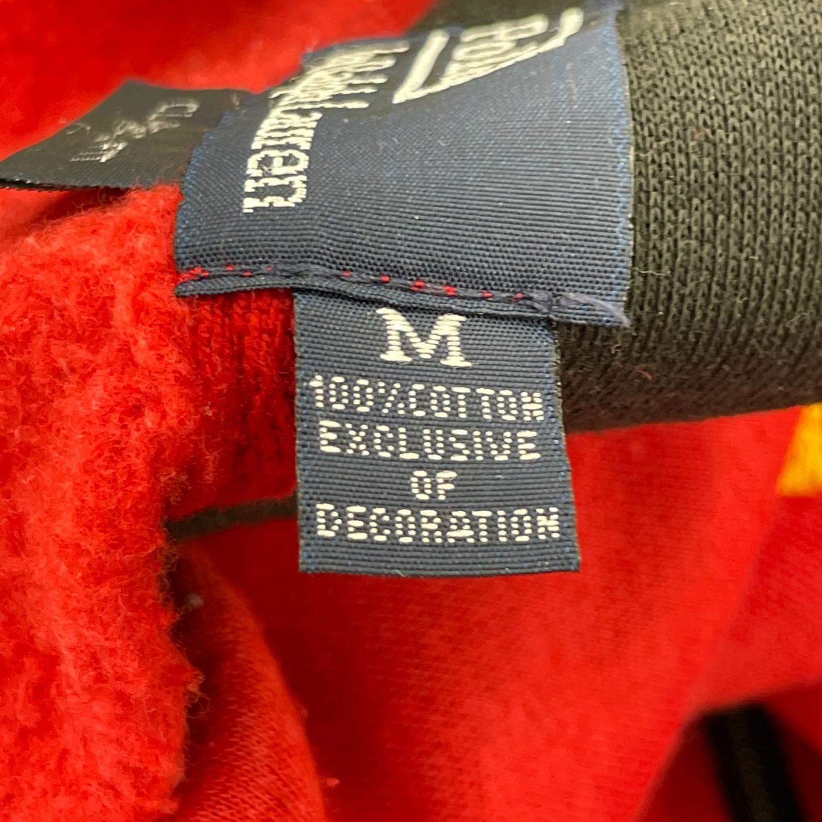 スウェット レーシングスウェットジップアップジャケット M レッド