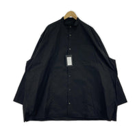 長袖シャツ th Oversized Band collar Shirt 48 2101-SH15-M103 ブラック