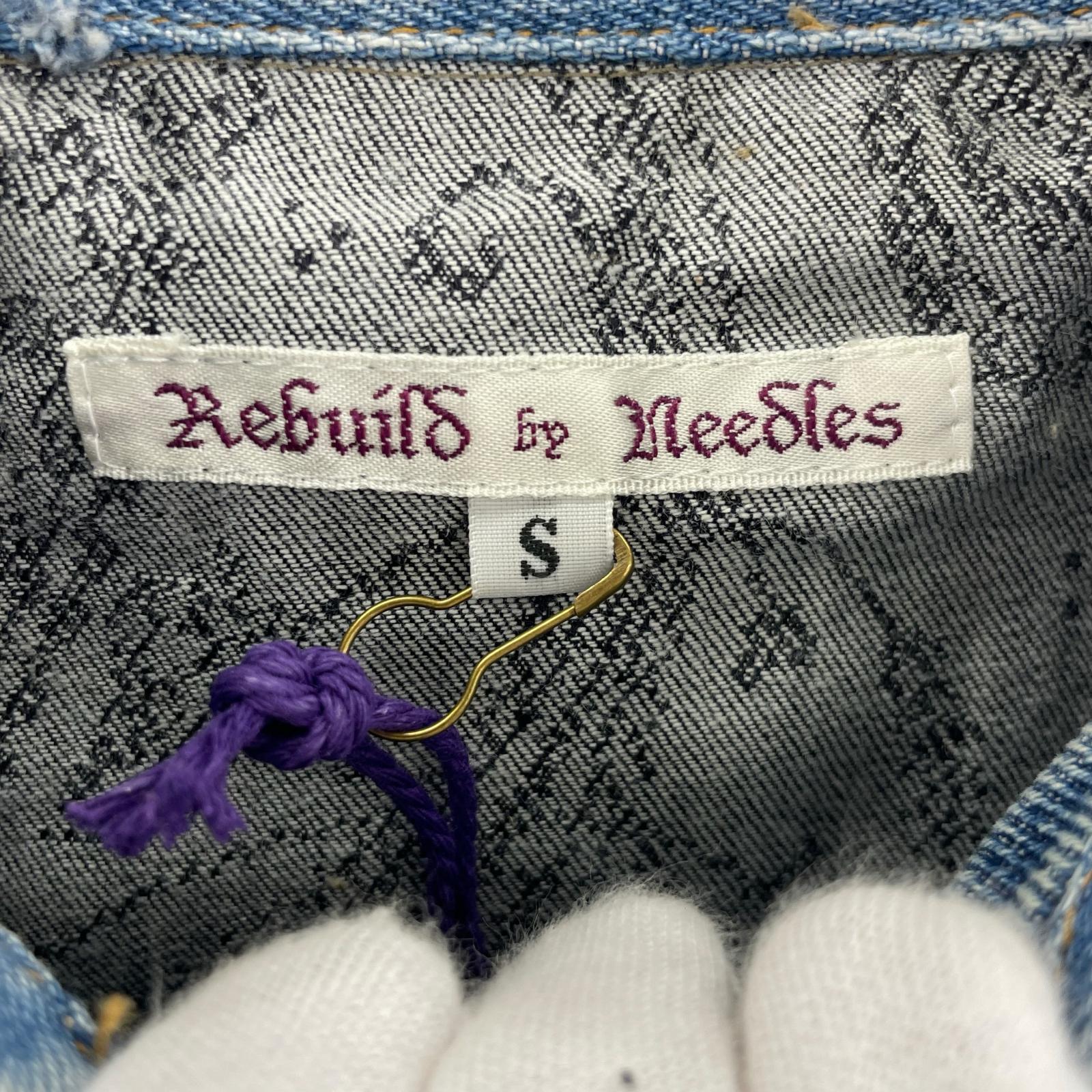 その他アウター Rebuild By Needles Covered Jacket S NS297 S ブルー
