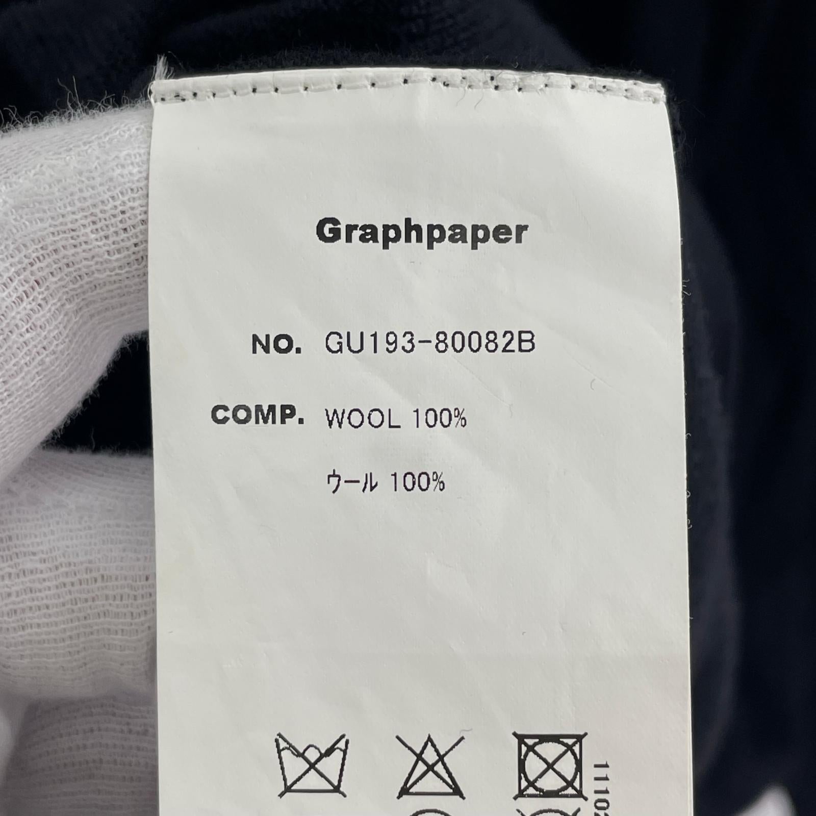 その他トップス Graphpaper HIGH GAUGE KNIT CARDIGAN 1 GU193-80082B 1 ブラック