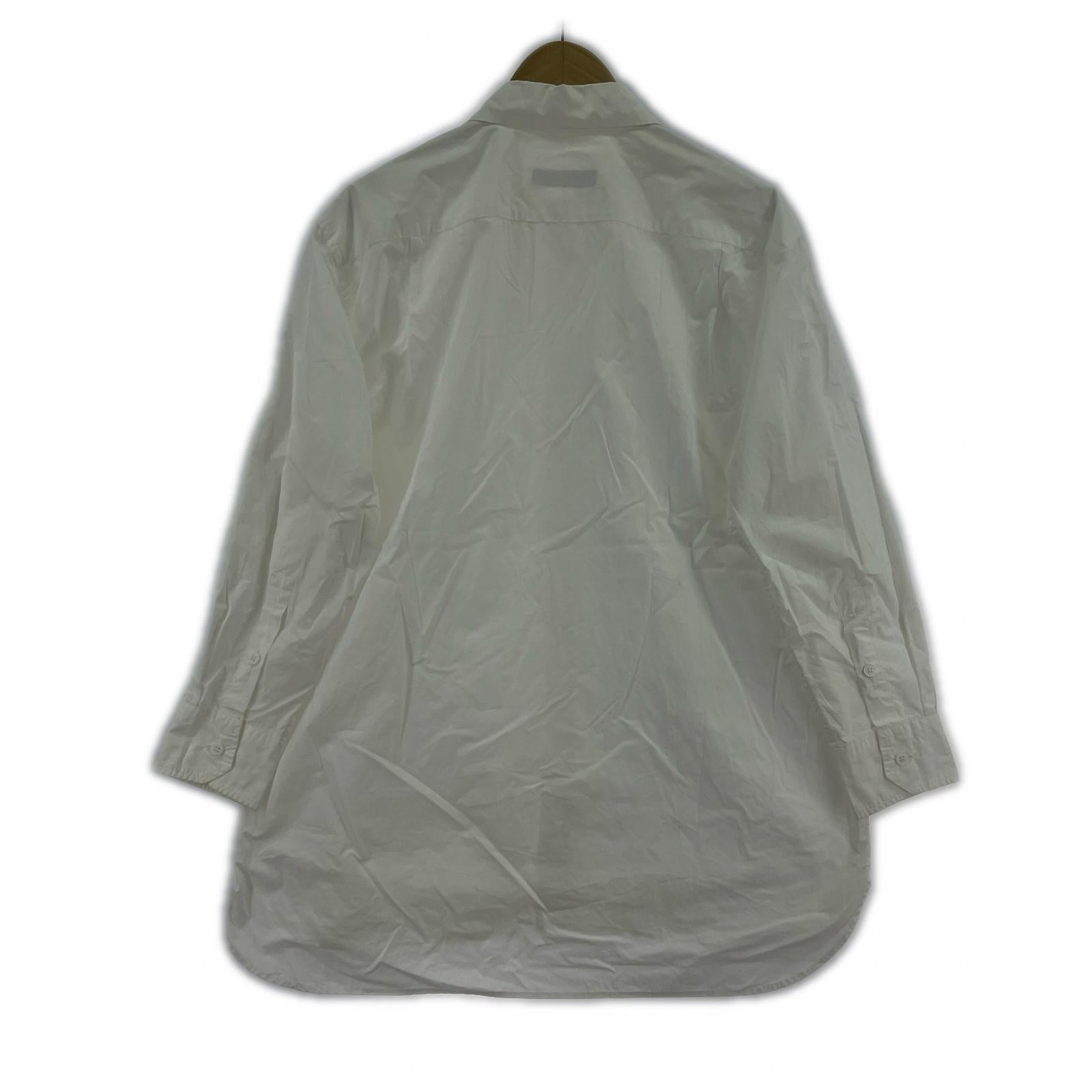 長袖シャツ CASEY CASEY BIG RACCOURCIE SHIRT M M ホワイト