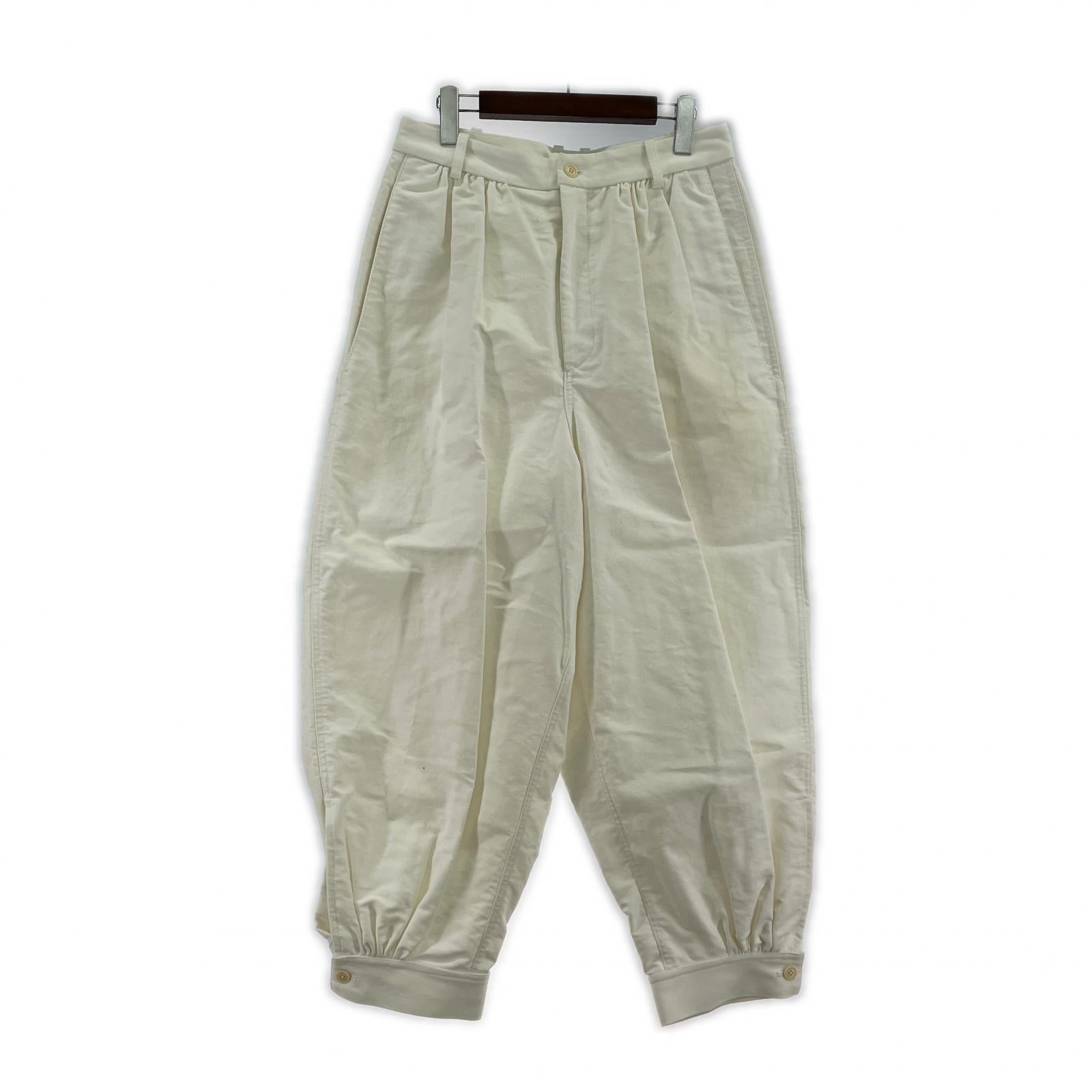 その他ボトムス HED MAYNER コットン2タックパンツ M M ホワイト