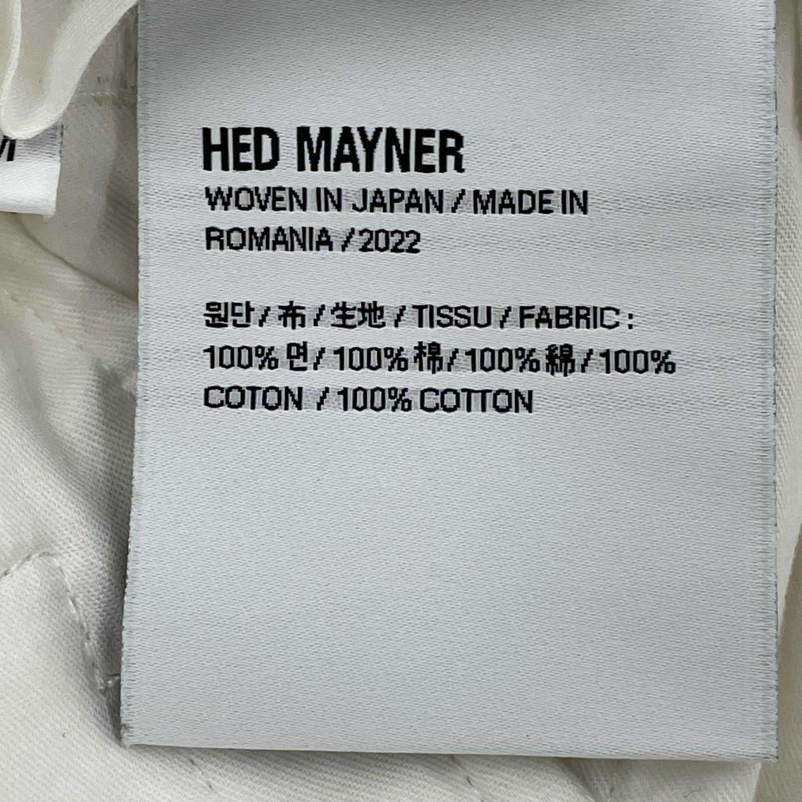 その他ボトムス HED MAYNER コットン2タックパンツ M M ホワイト