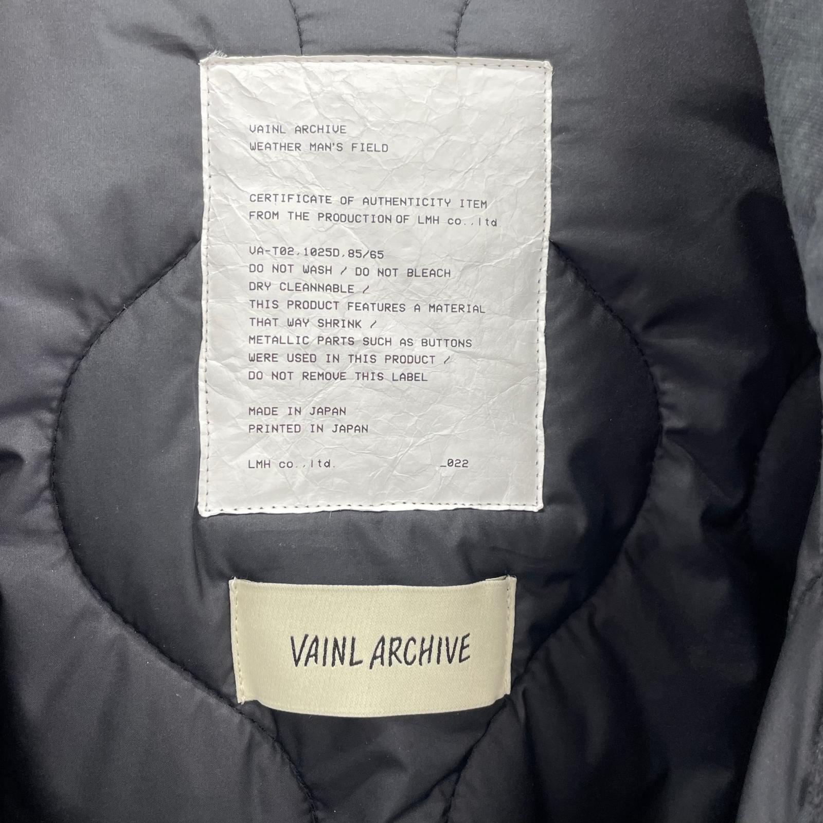 その他アウター VAINL ARCHIVE キルティングジャケット S VAH21005 S ブラック