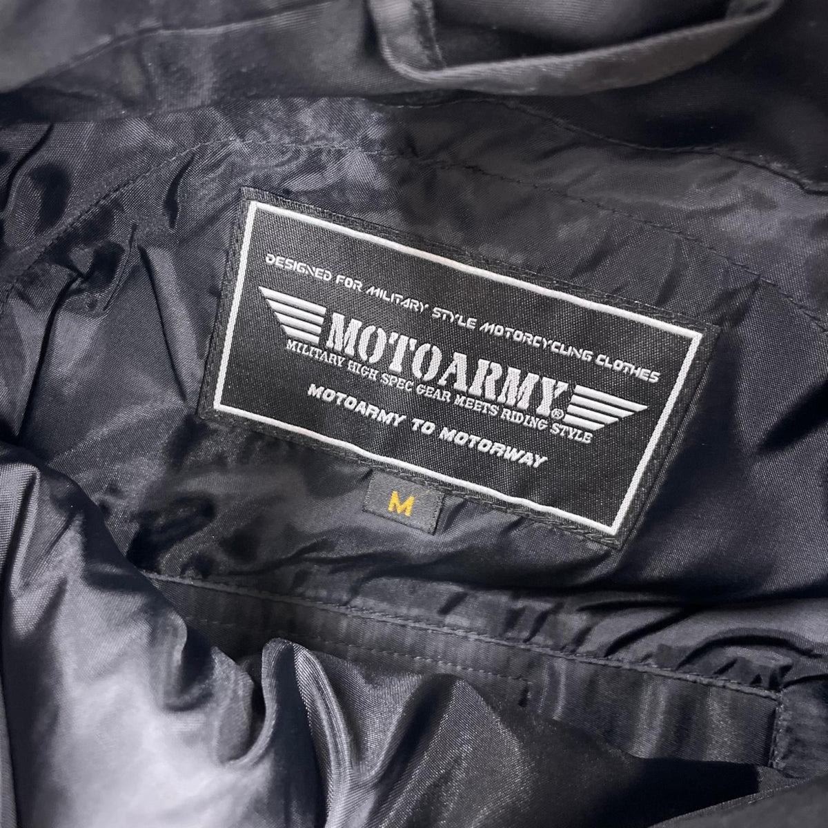 ジャケット MOTOARMY N-3B ライディングジャケット BLK ブラック