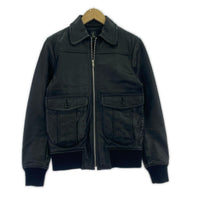 レザージャケット A-2 ラムレザージャケット BLK S S ブラック