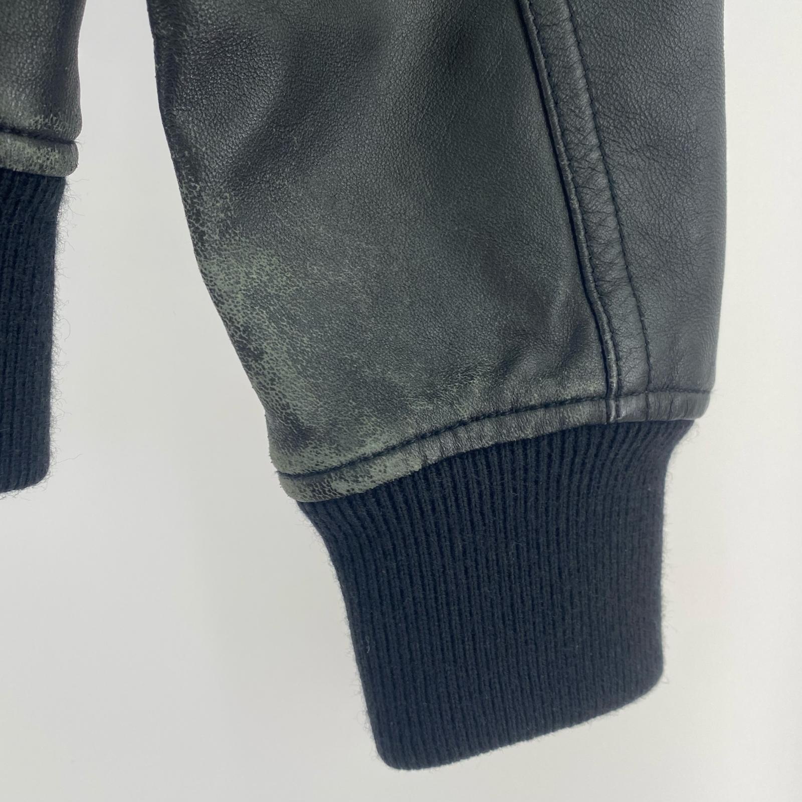 レザージャケット A-2 ラムレザージャケット BLK S S ブラック