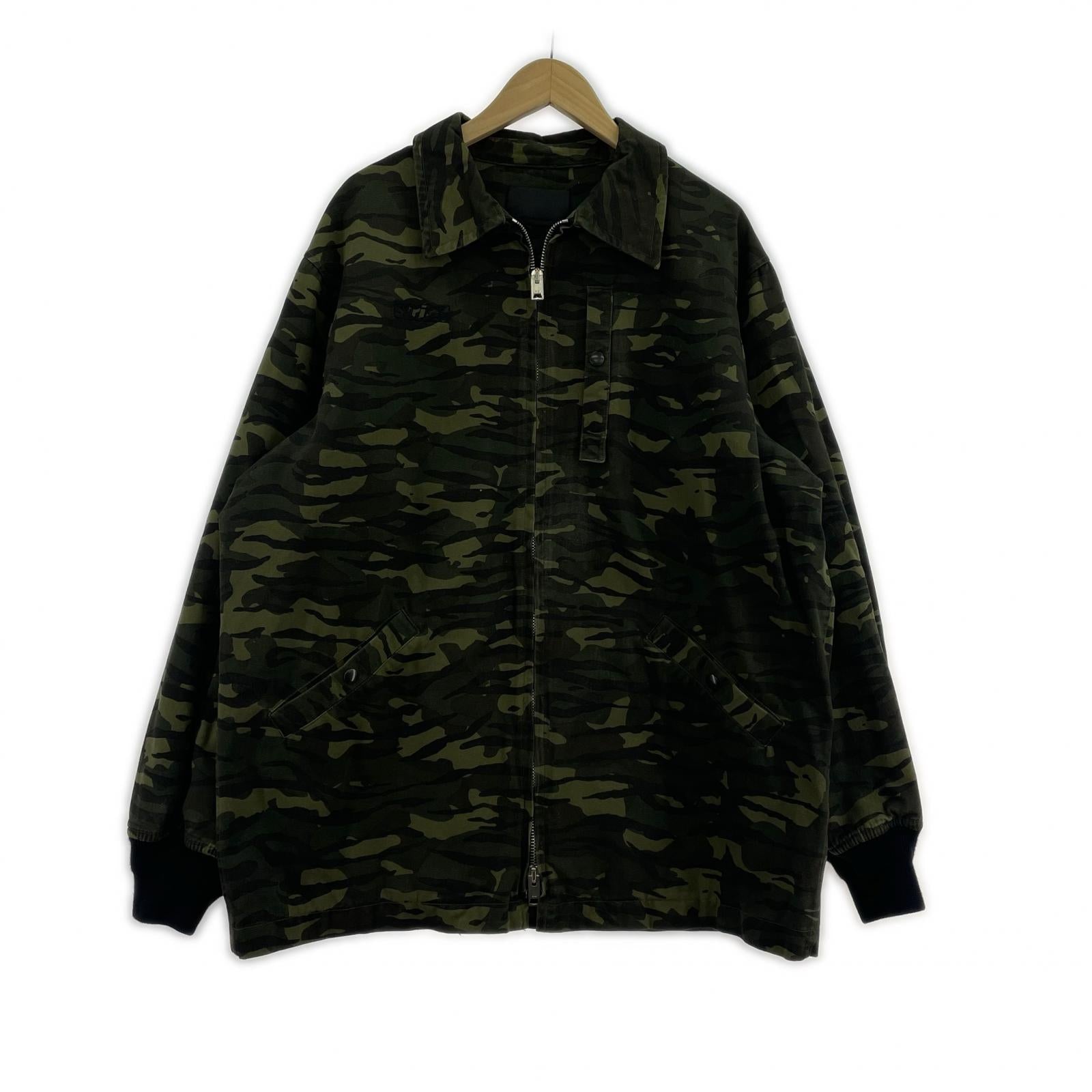 ミリタリージャケット Alexander Wang カモ柄 オーバーサイズシャツジャケット 48 48 グリーン