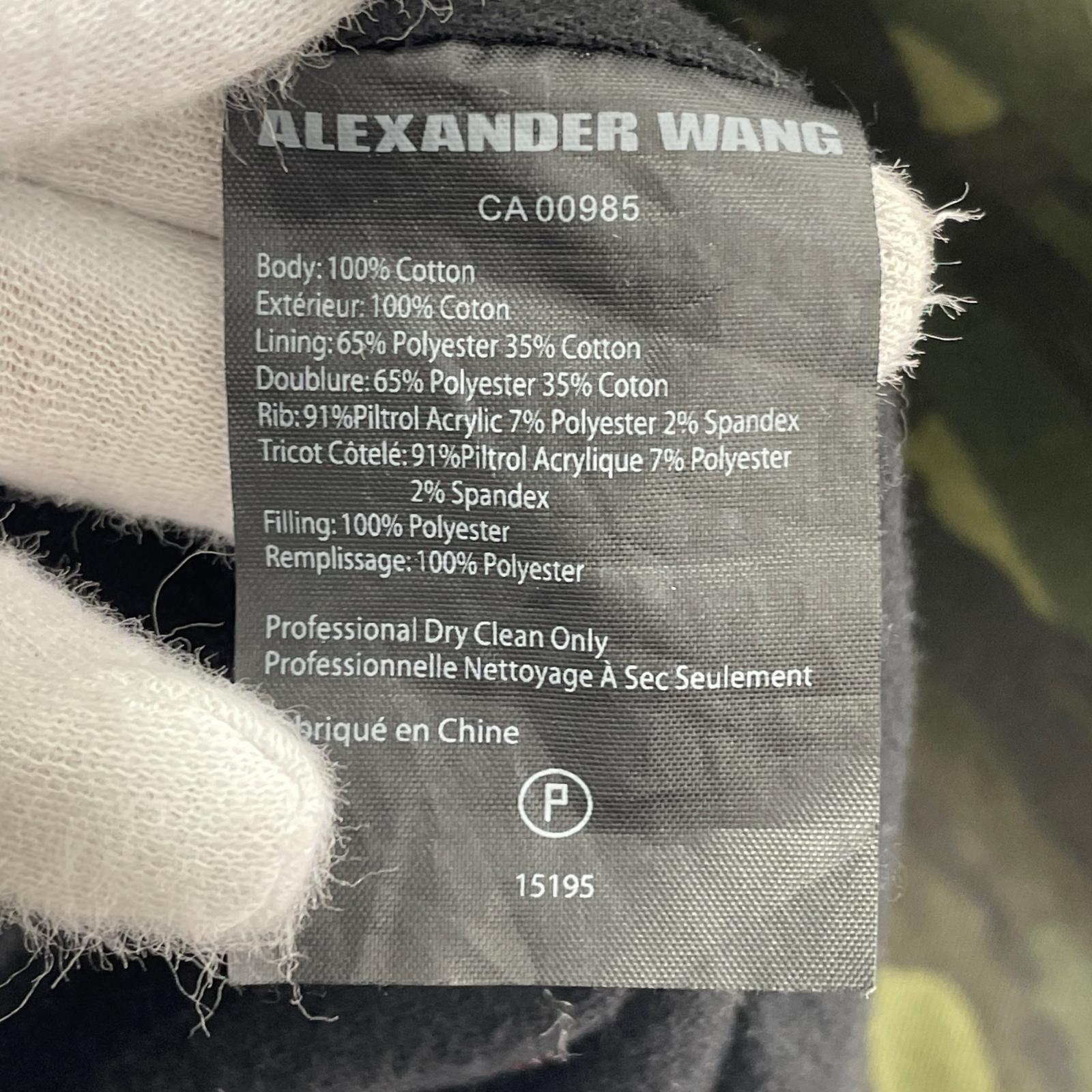 ミリタリージャケット Alexander Wang カモ柄 オーバーサイズシャツジャケット 48 48 グリーン