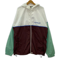 ジャケット A BATHING APE カラーブロック ナイロンフーデットジャケット 2XL マルチカラー