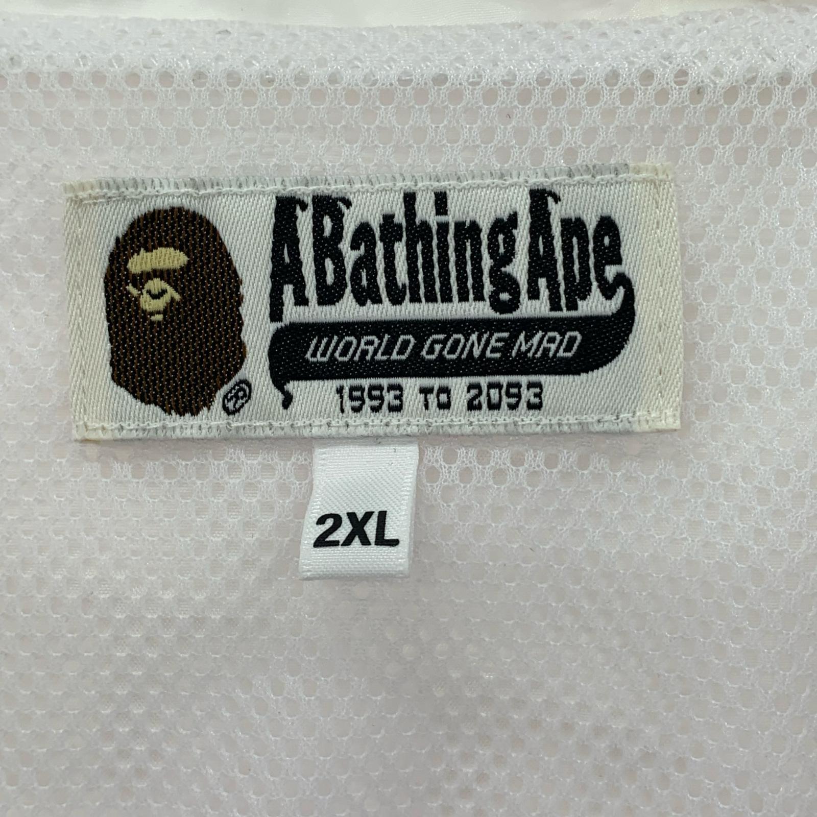 ジャケット A BATHING APE カラーブロック ナイロンフーデットジャケット 2XL マルチカラー