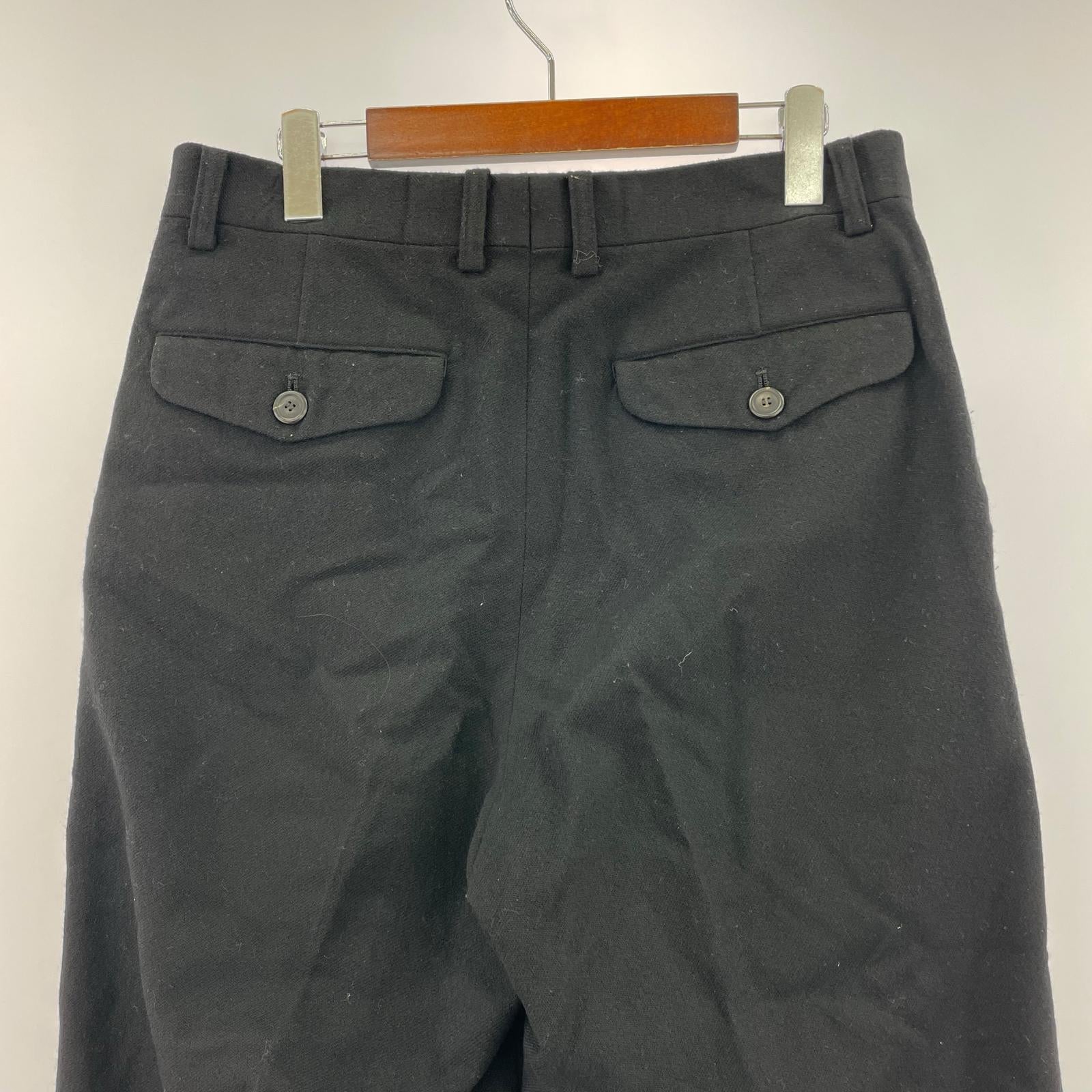 パンツ 96AWウールナイロントラウザーパンツ L ブラック L ブラック