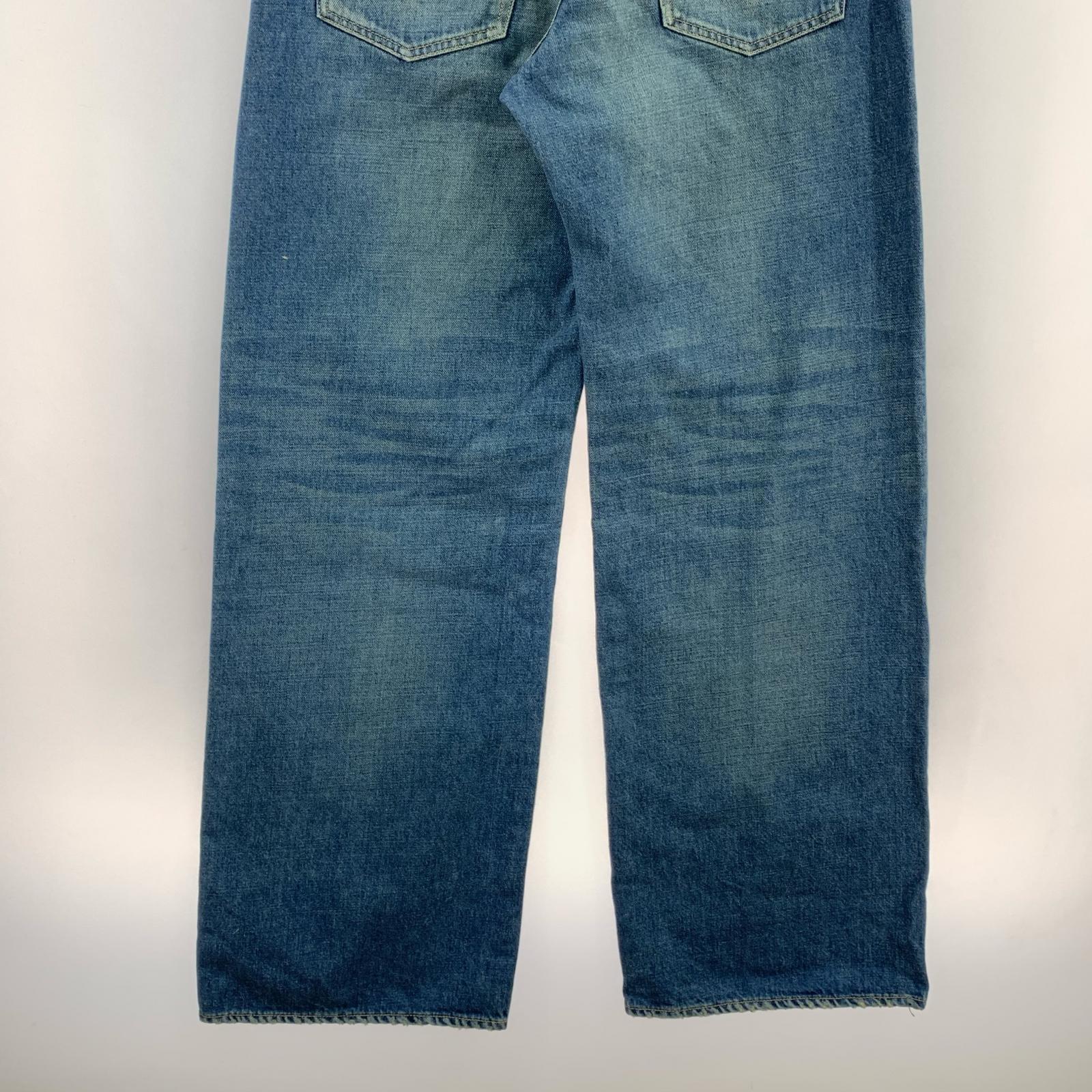 デニムパンツ W.Straight 5poket Denim Pants (34) ブルー