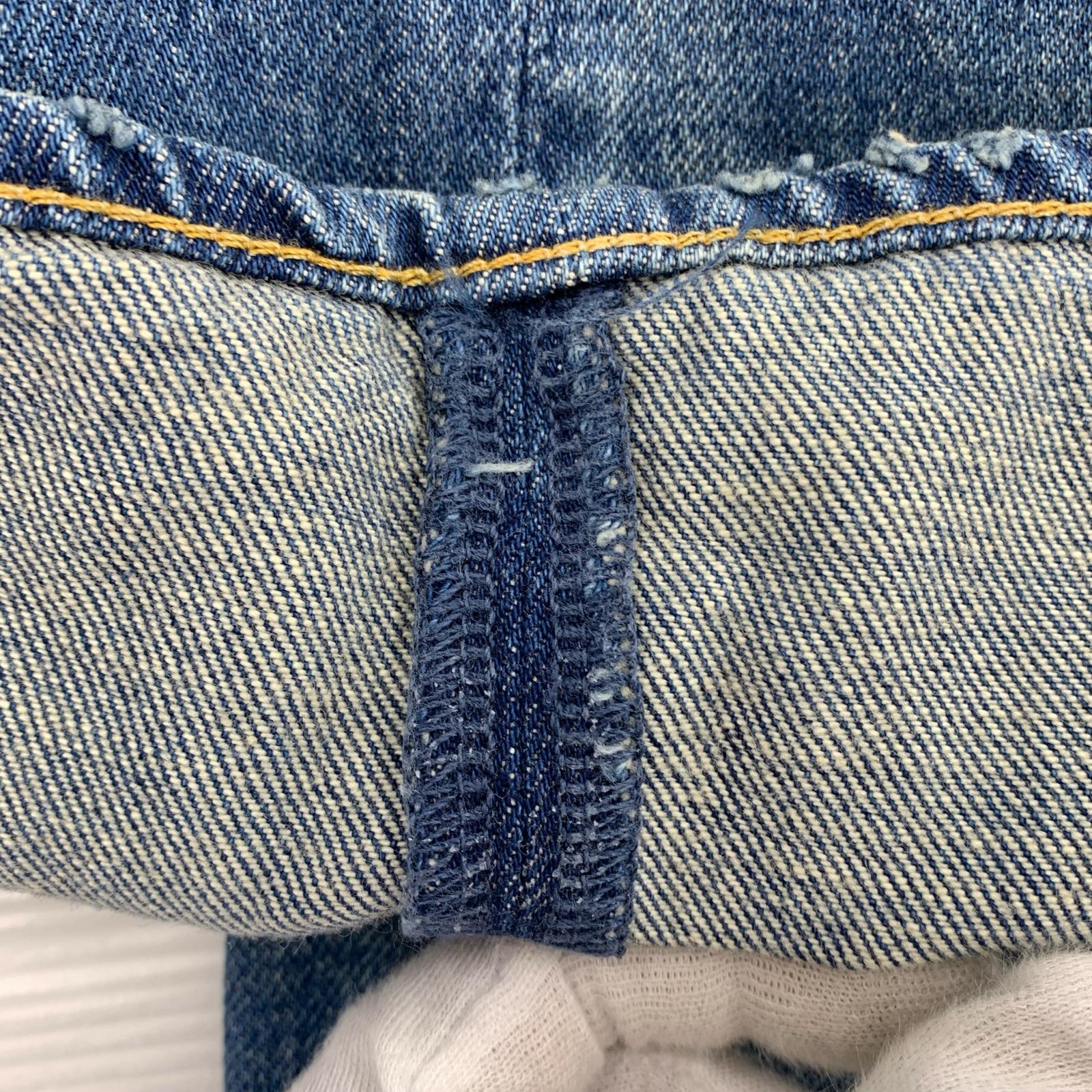 デニムパンツ W.Straight 5poket Denim Pants (34) ブルー