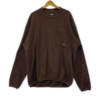 長袖Tシャツ サーマルカットソー ブラウン