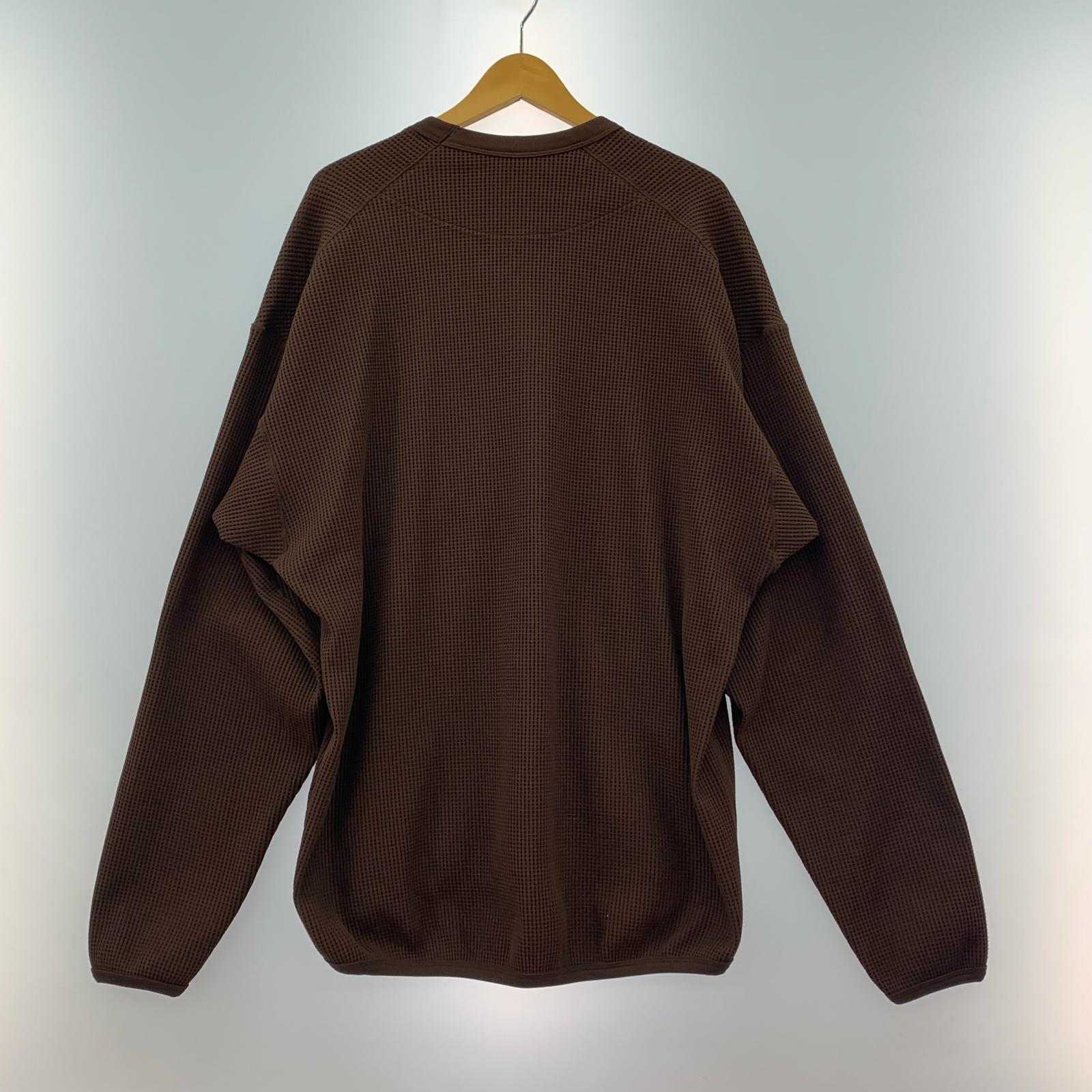 長袖Tシャツ サーマルカットソー ブラウン