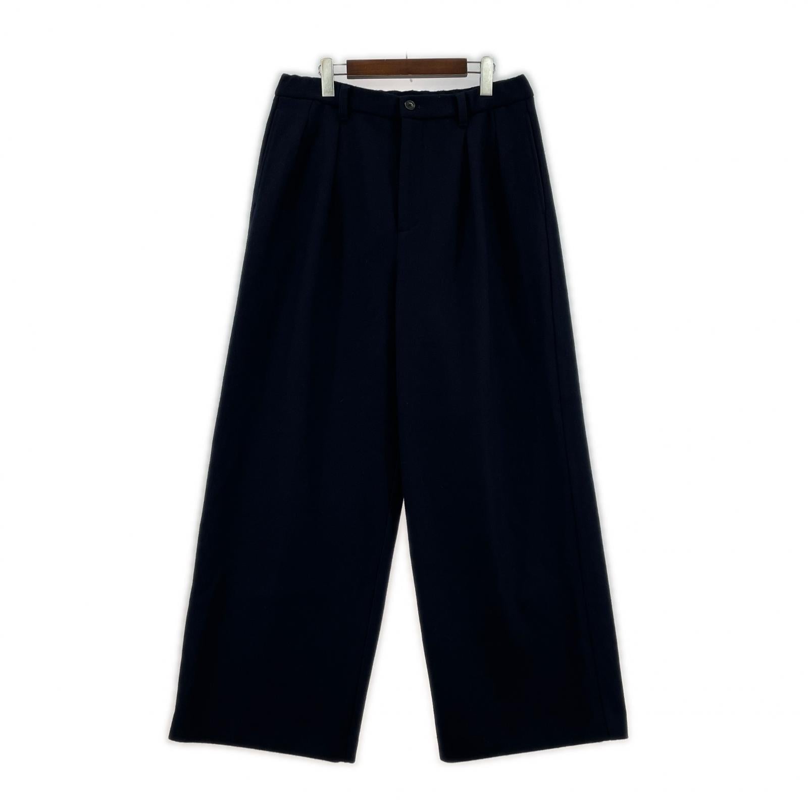 パンツ melton wool trousers L